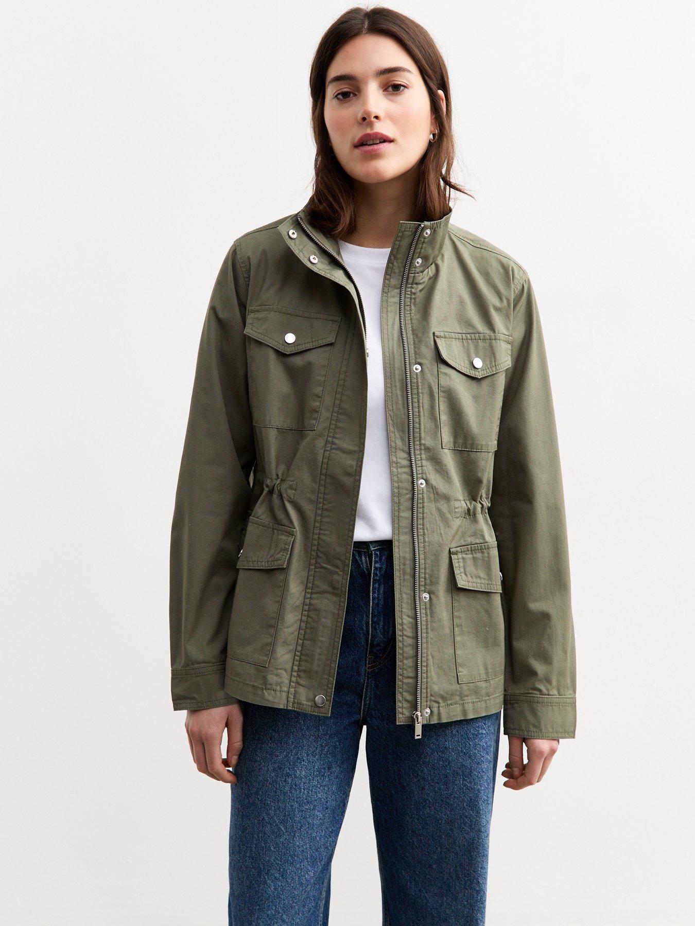 new-look-khaki-four-pocket-twill-shacket-green