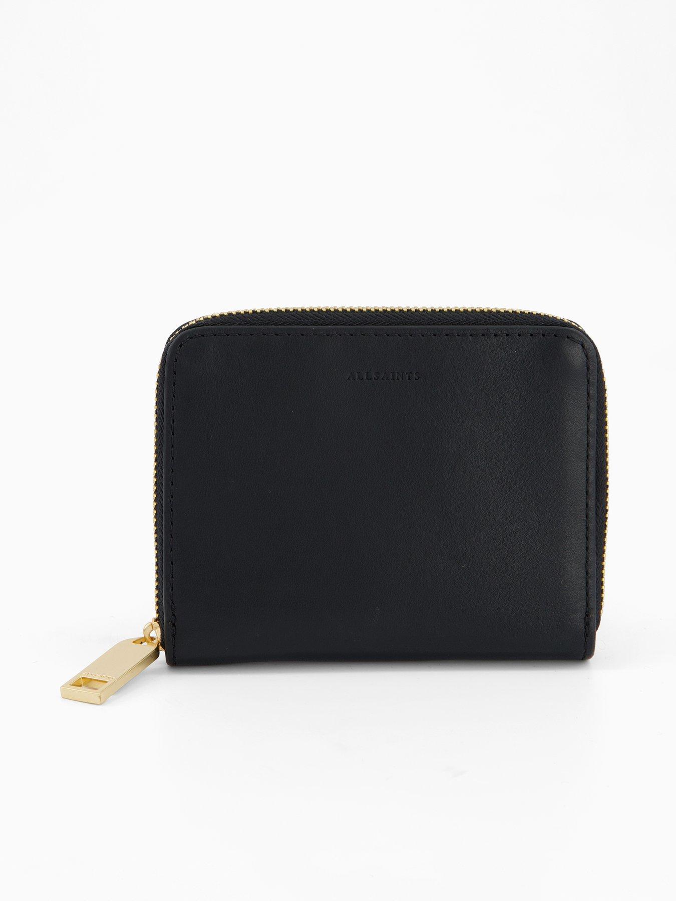AllSaints Lena Hex Zip Wallet - Black