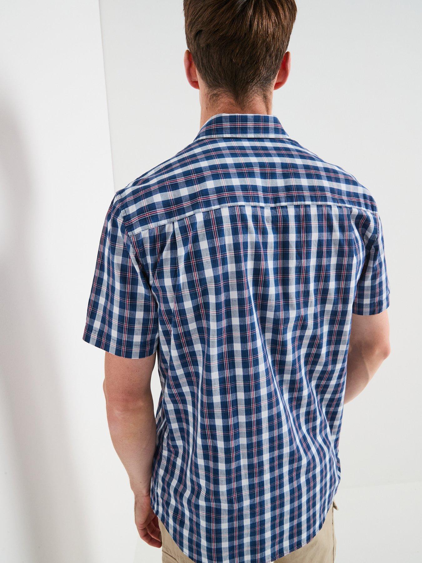 very-man-short-sleeve-check-shirt-navystillFront