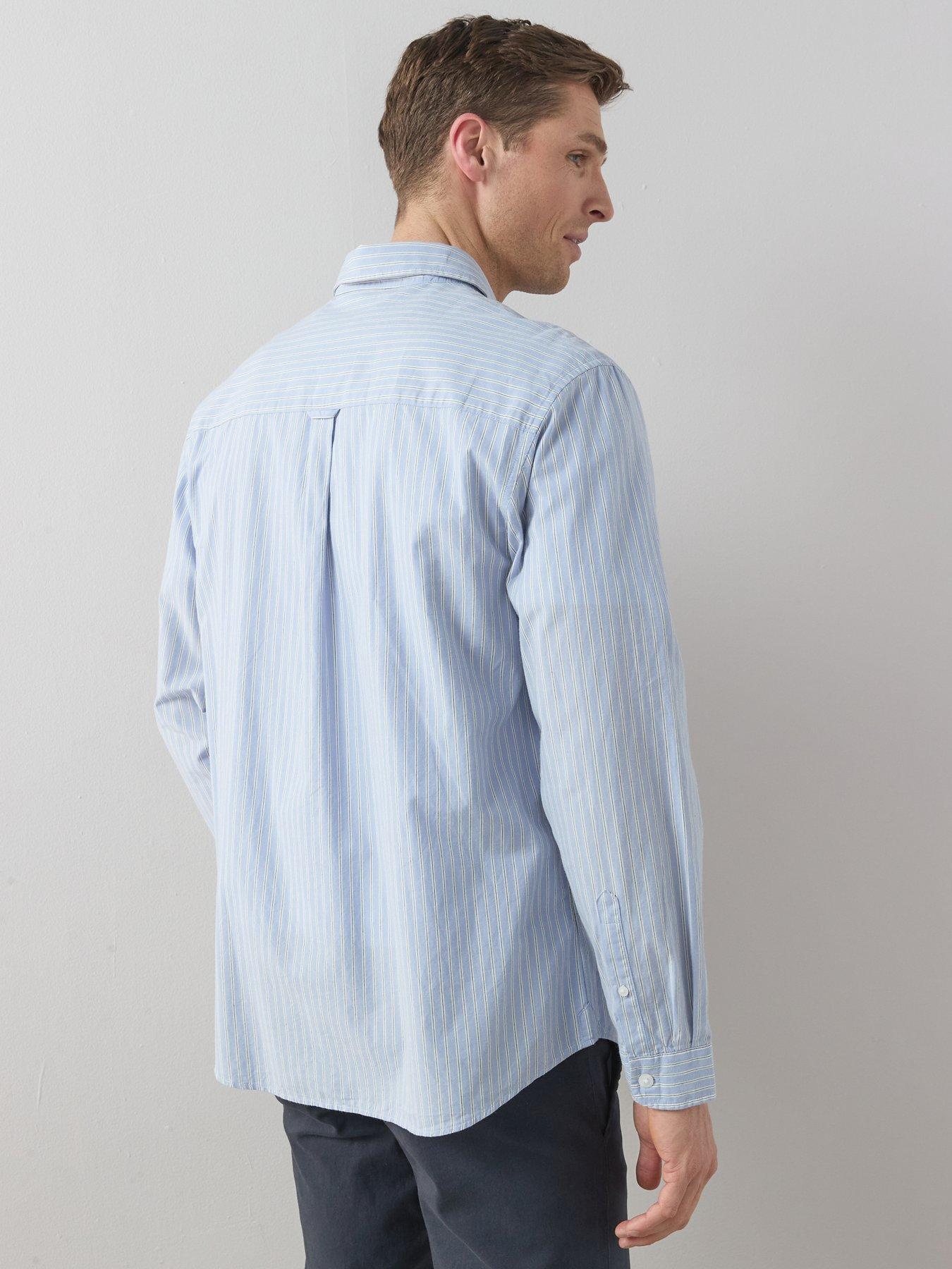 Image 2 of 6 of Very Man Long Sleeve Stripe Shirt - Light Blue