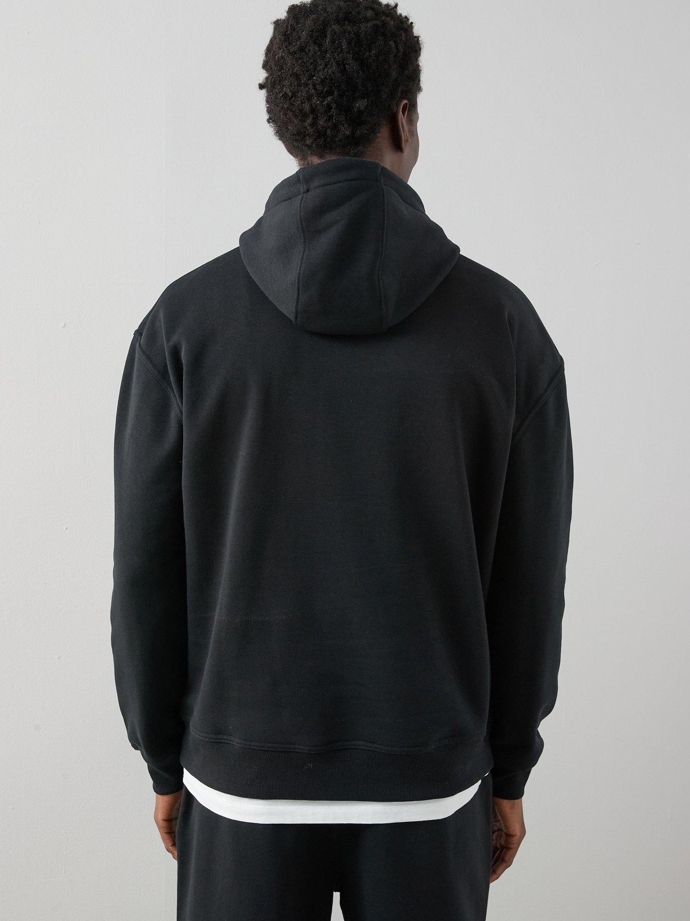 Image 2 of 6 of The Very Collection Cotton Blend Essential Oversized Hoody - Black