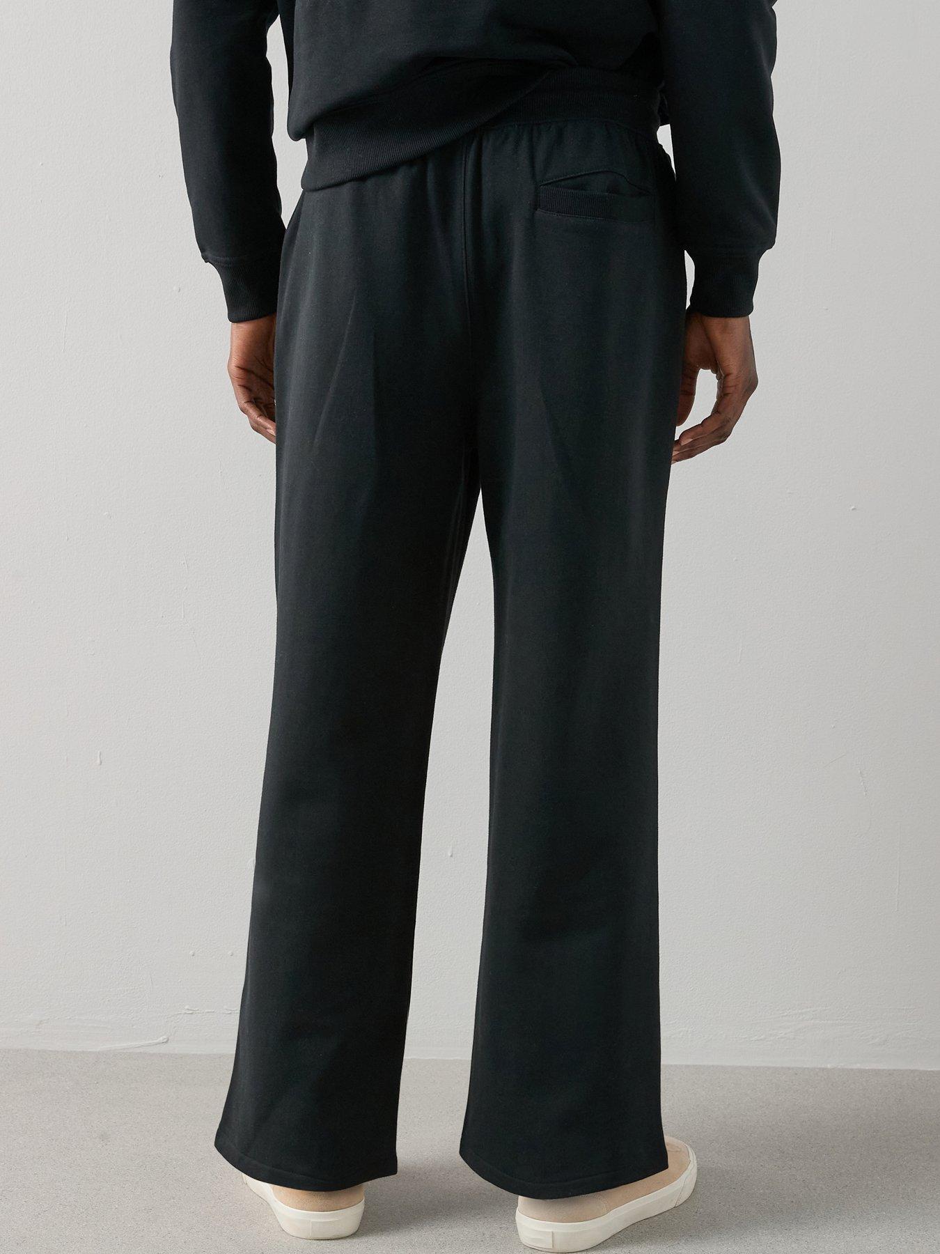 Image 2 of 6 of The Very Collection Essential Oversized Open Hem Joggers - Black