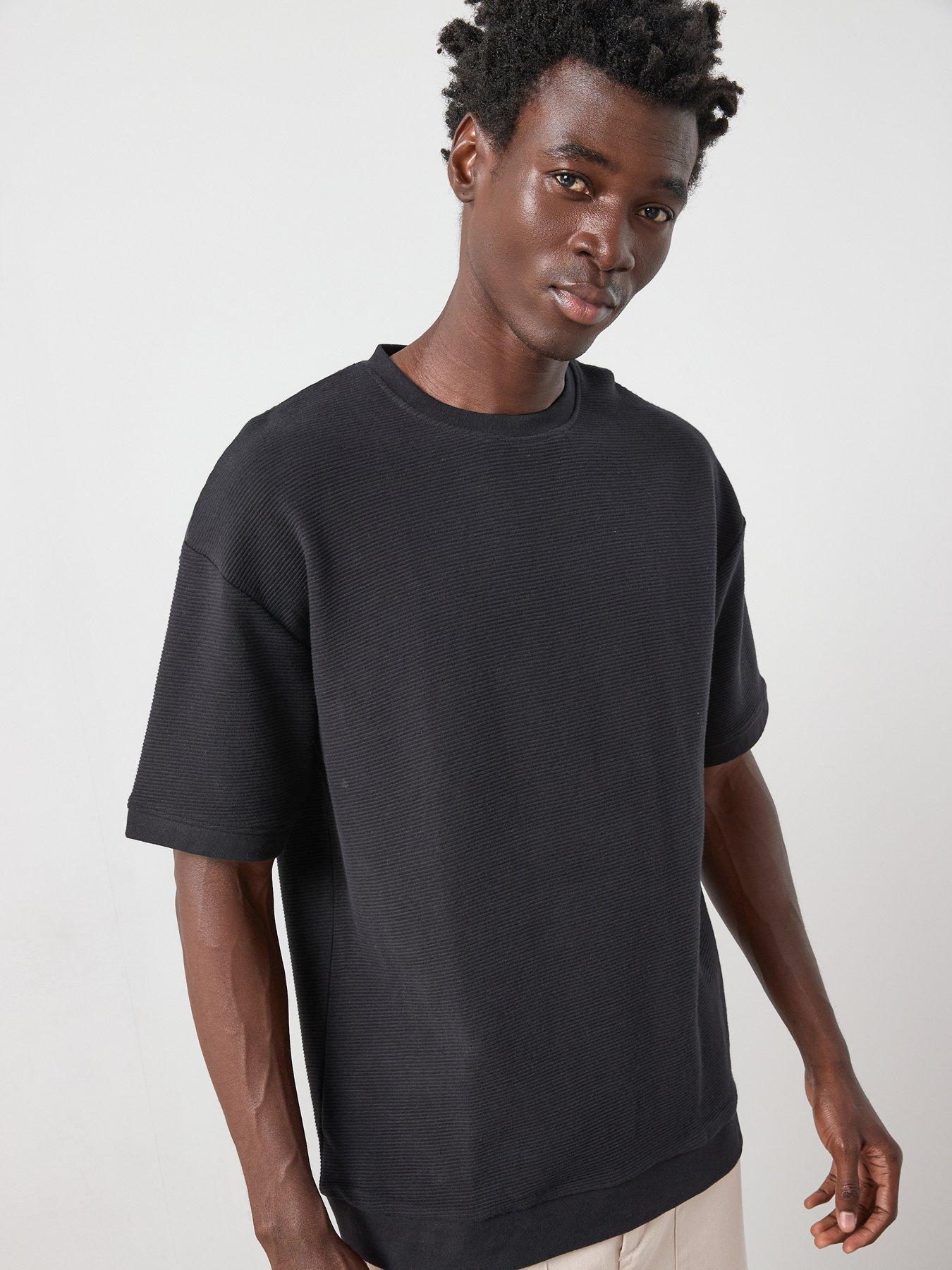 Very Man Relaxed Ottoman T-Shirt - Black