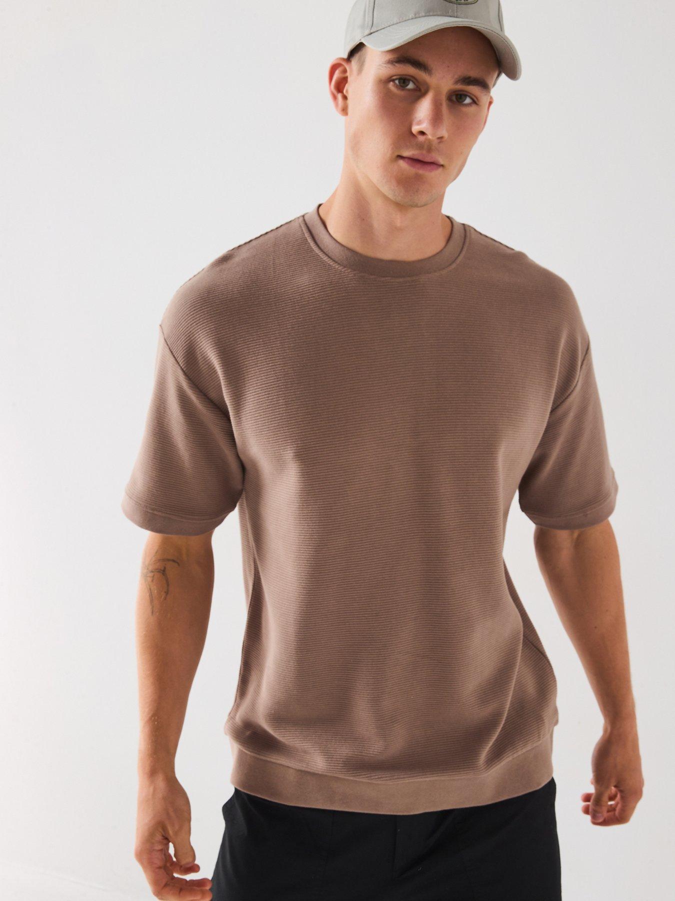 Very Man Relaxed Ottoman T-Shirt - Beige