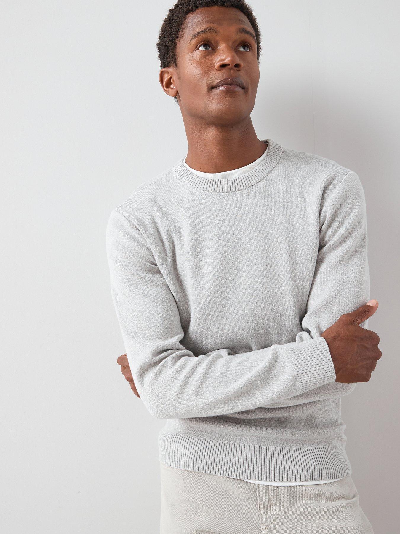 the-very-collection-midweight-knitted-crew-neck-jumper-light-grey