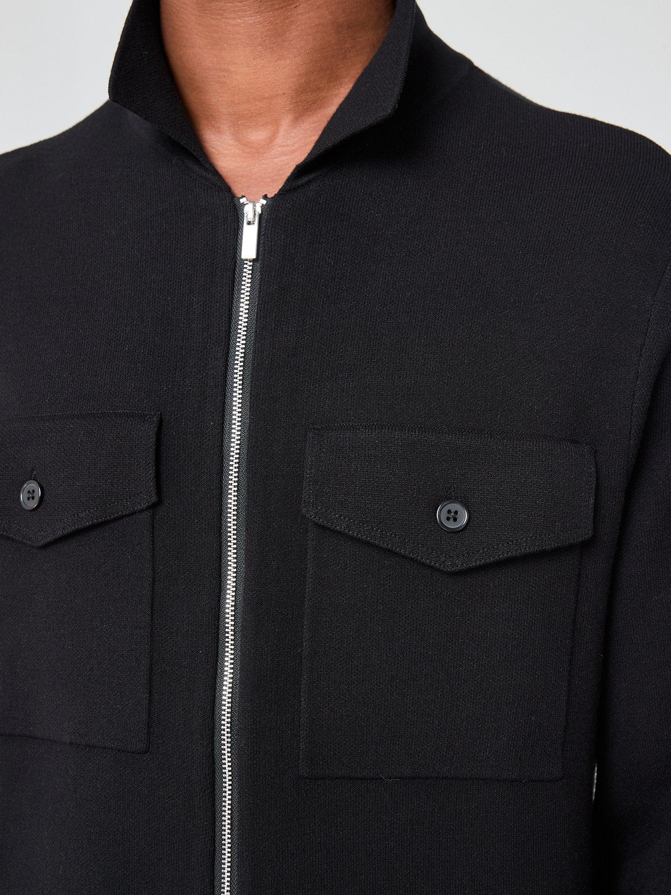 the-very-collection-midweight-knitted-zip-shacket-blackoutfit