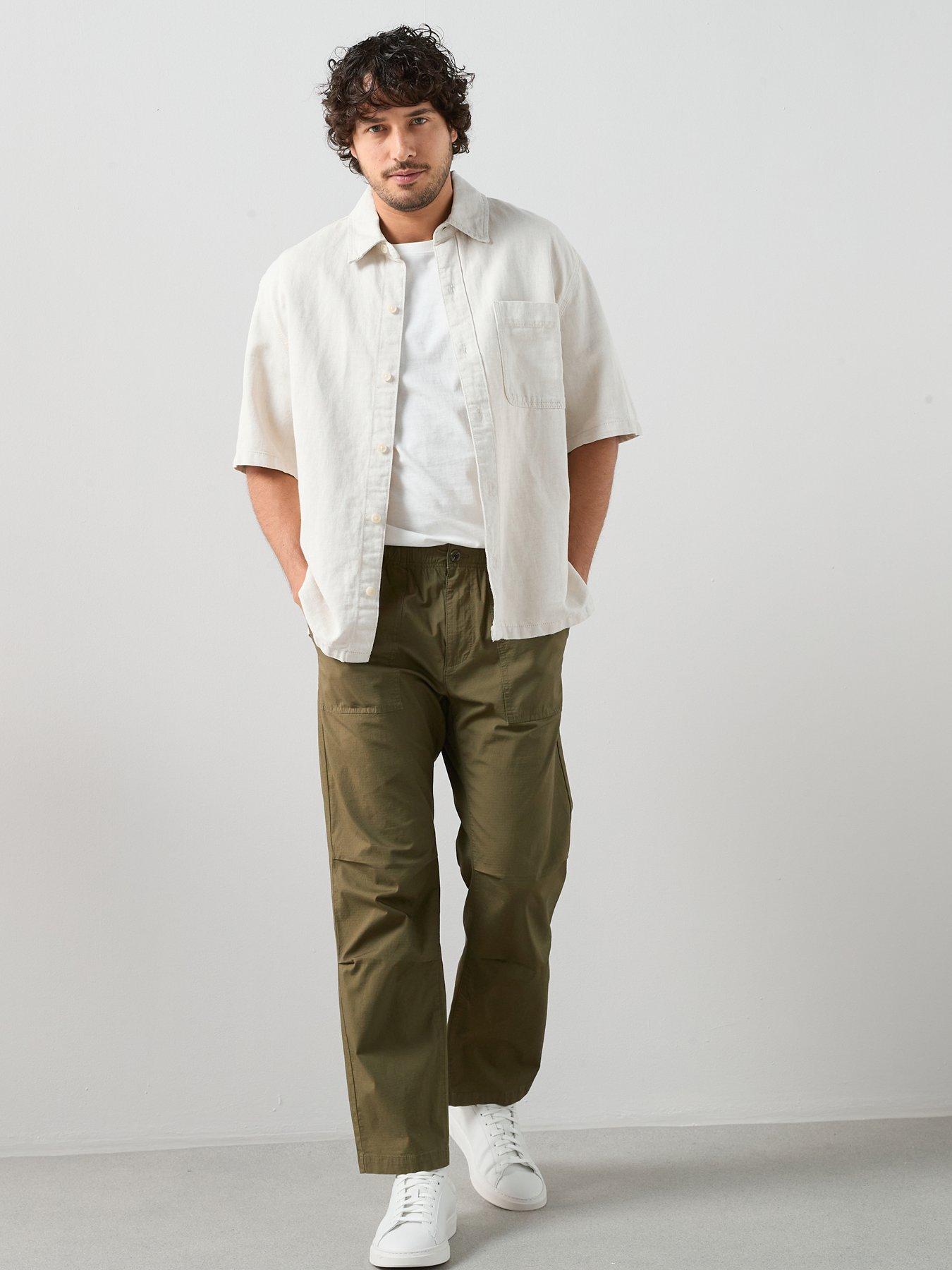 the-very-collection-cotton-rich-ripstop-trouser-khakifront