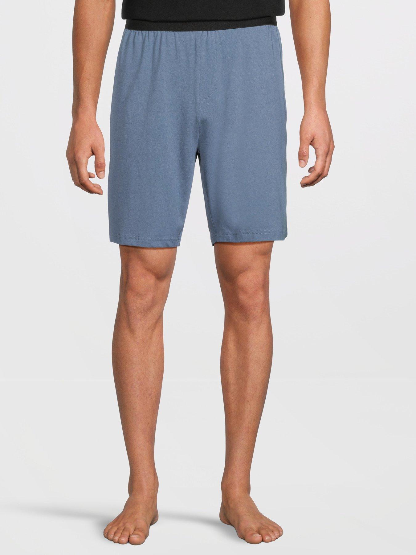 Image 2 of 7 of Very Man 2 Pack Pyjama Shorts - Blue/Navy