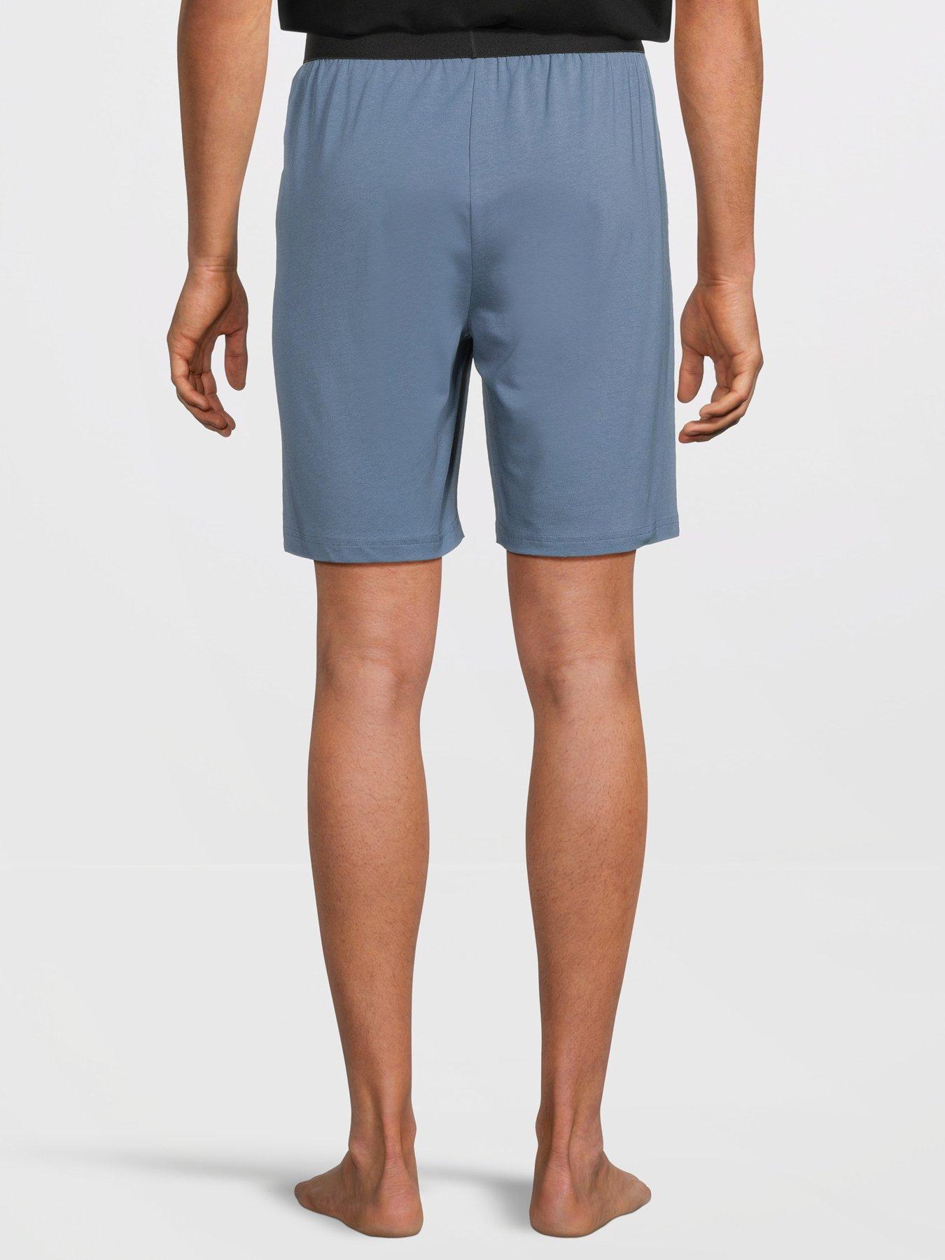 Image 3 of 7 of Very Man 2 Pack Pyjama Shorts - Blue/Navy