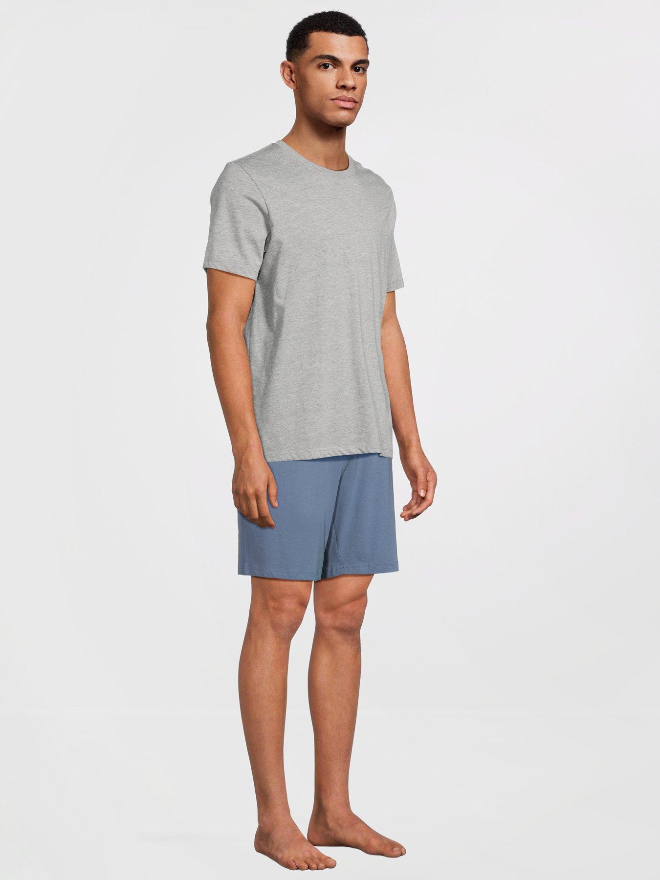 Image 5 of 7 of Very Man 2 Pack Pyjama Shorts - Blue/Navy