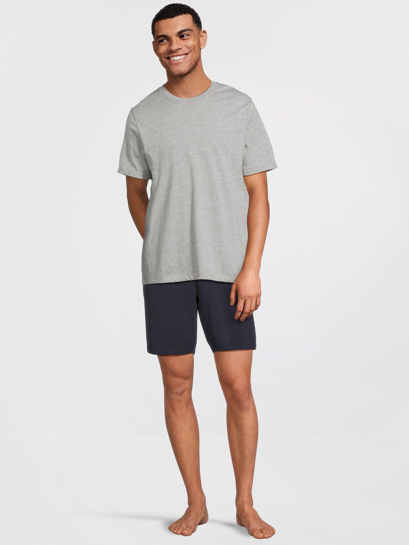 Image 6 of 7 of Very Man 2 Pack Pyjama Shorts - Blue/Navy