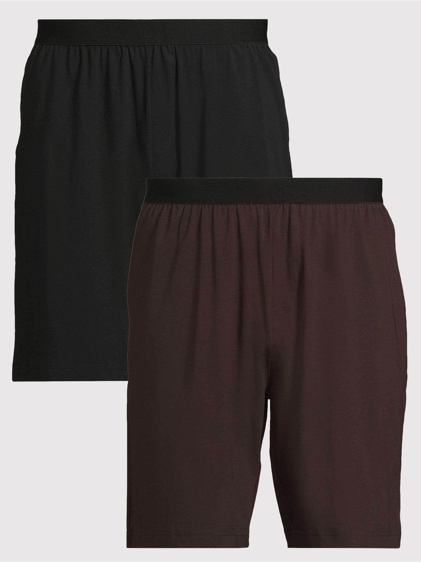 Very Man 2 Pack Pyjama Shorts - Burgundy/Black