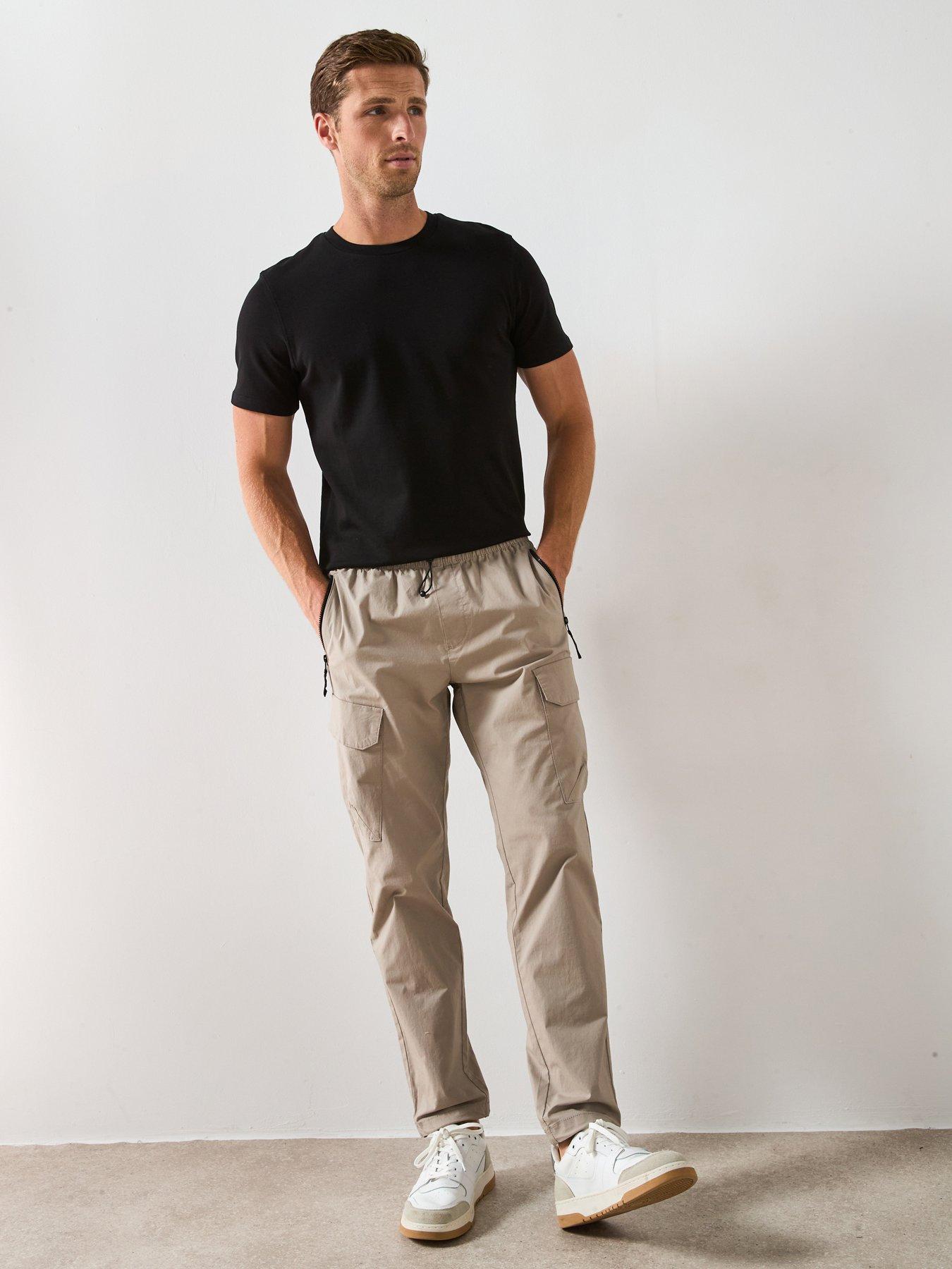 The Very Collection Tech Cargo Trouser - Stone
