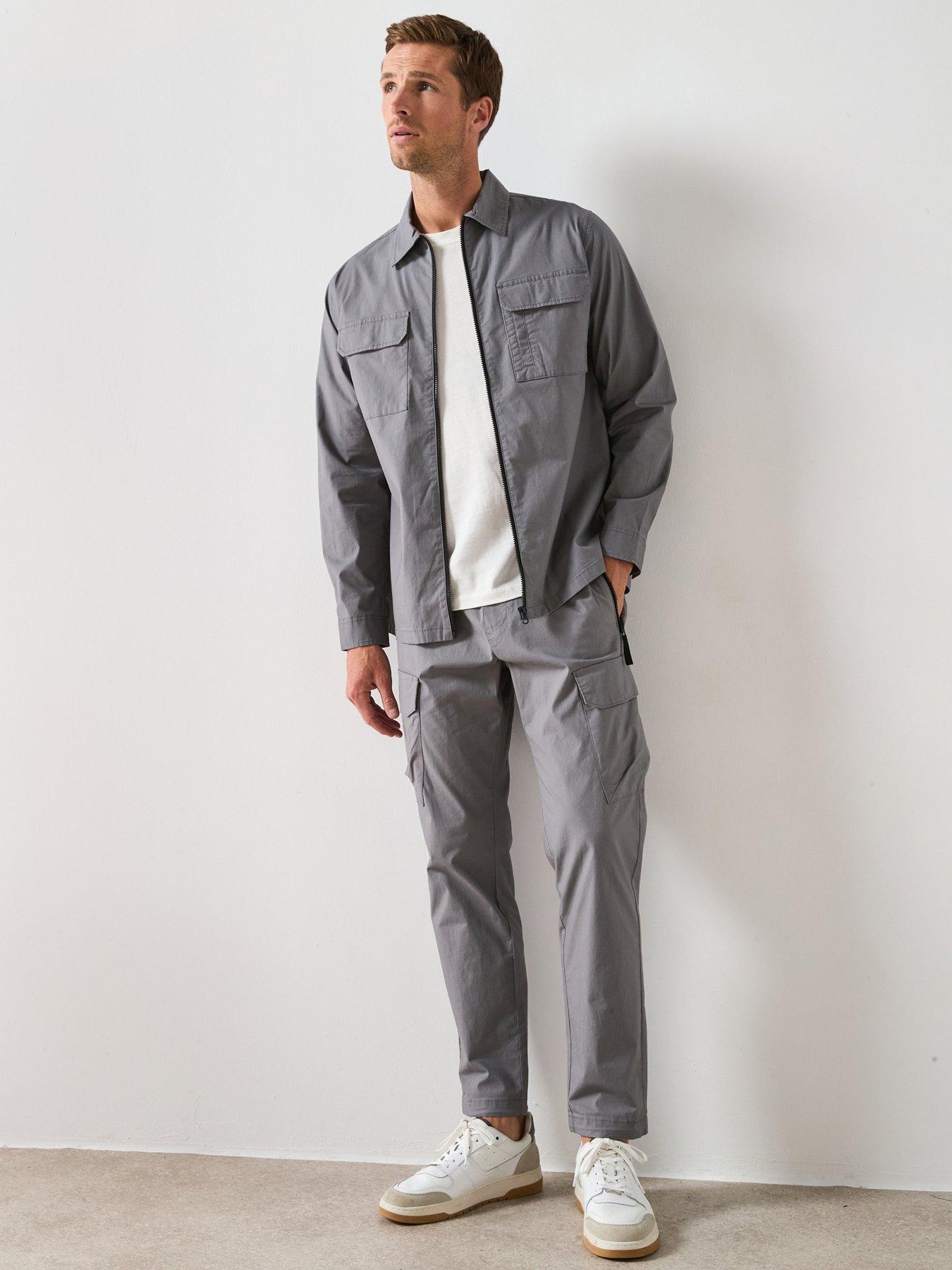 Image 1 of 6 of The Very Collection Tech Cargo Trouser - Charcoal