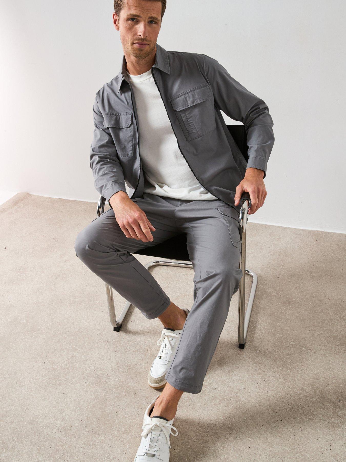 Image 6 of 6 of The Very Collection Tech Cargo Trouser - Charcoal