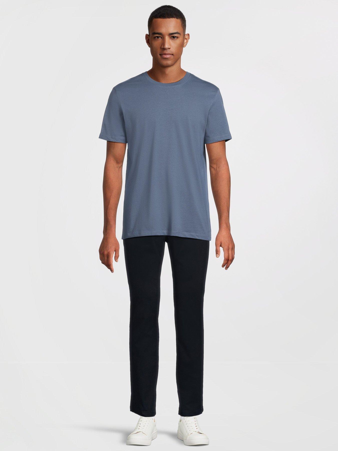 Image 4 of 6 of The Very Collection 2 Pack Cotton Rich Slim Chino Trousers - Navy