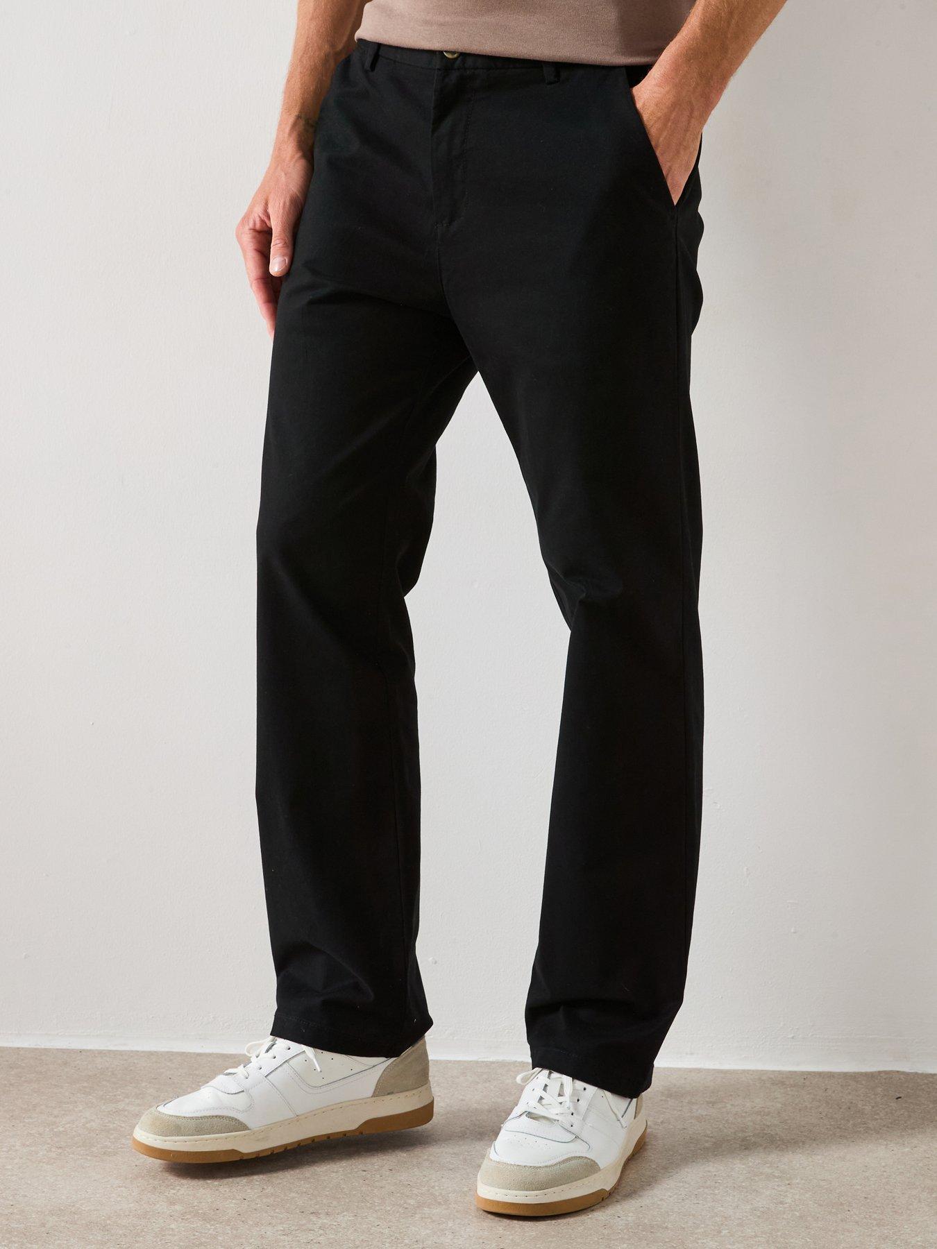 Very Man Loose Fit Chino Trouser - Black