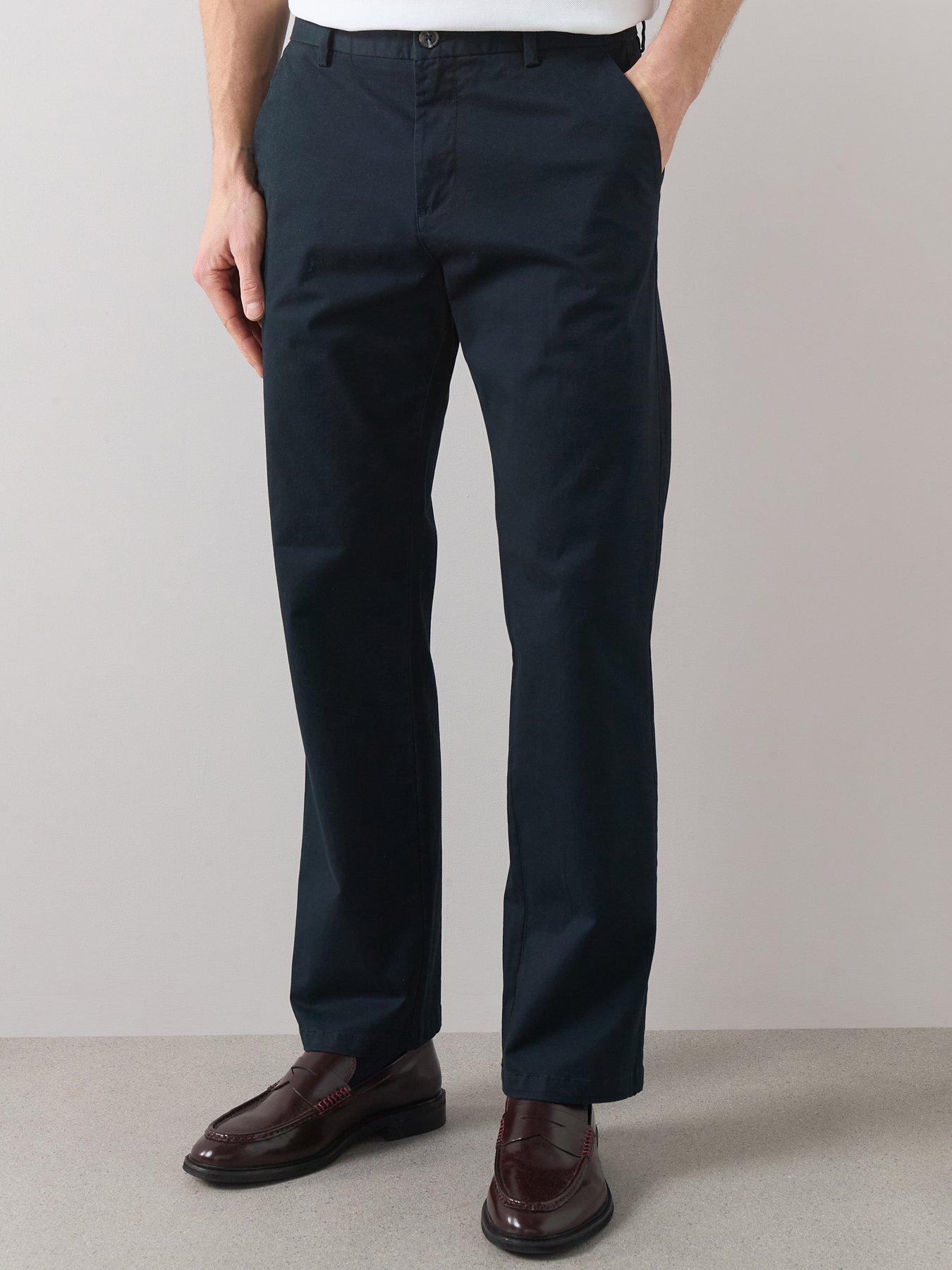 The Very Collection Cotton Rich Loose Fit Chino Trouser - Navy