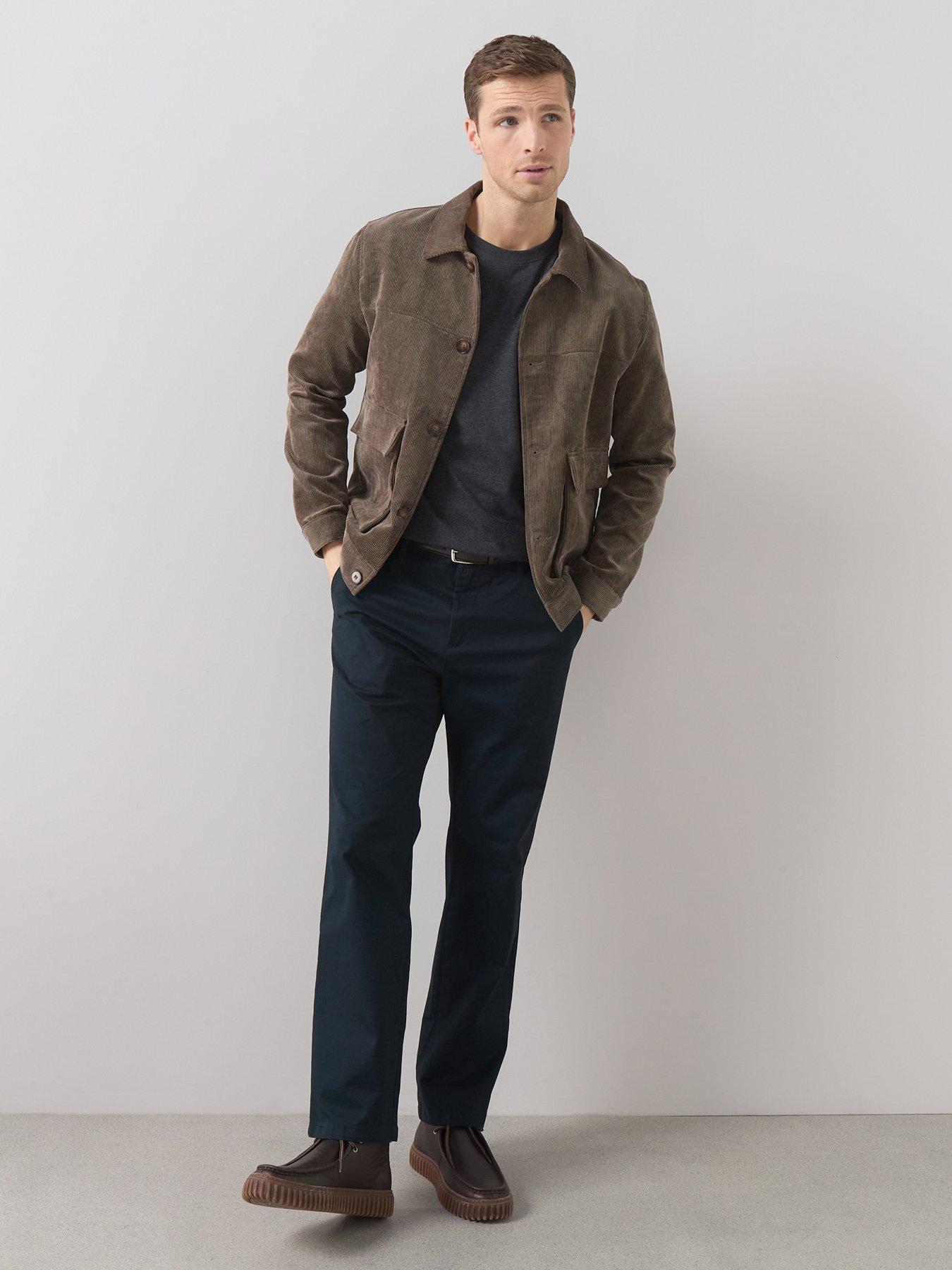 Image 3 of 7 of The Very Collection Cotton Rich Loose Fit Chino Trouser - Navy