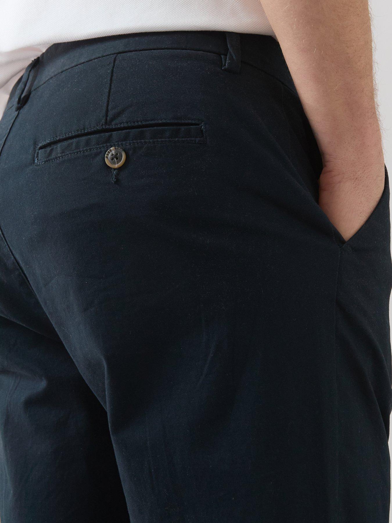 Image 4 of 7 of The Very Collection Cotton Rich Loose Fit Chino Trouser - Navy