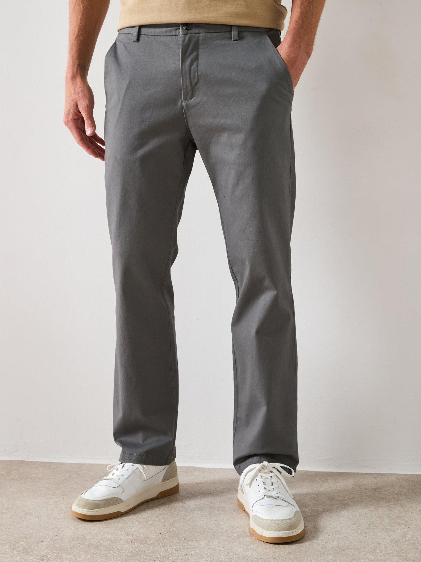 Very Man Loose Fit Chino Trouser - Charcoal