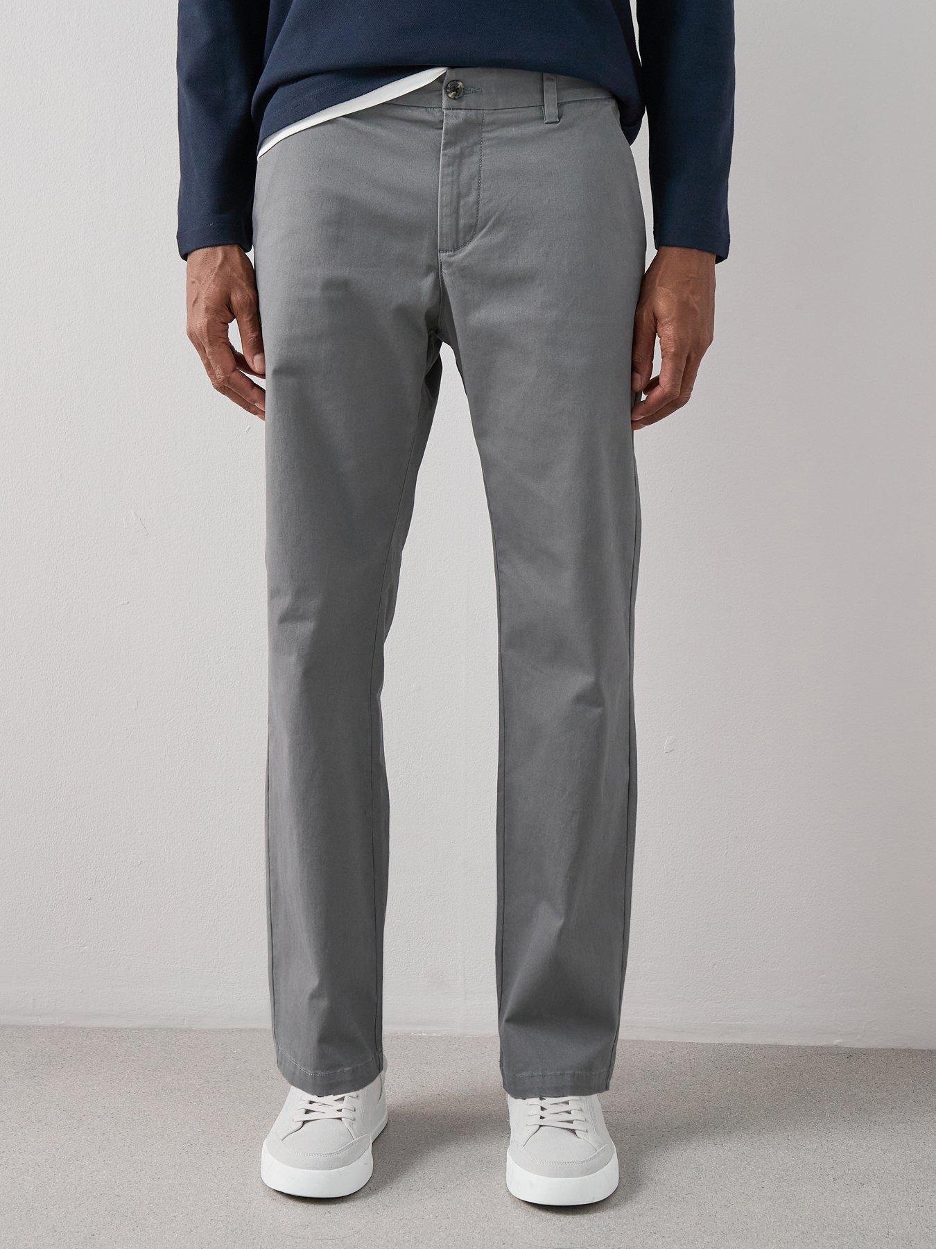 The Very Collection Cotton Rich Loose Fit Chino Trouser - Charcoal