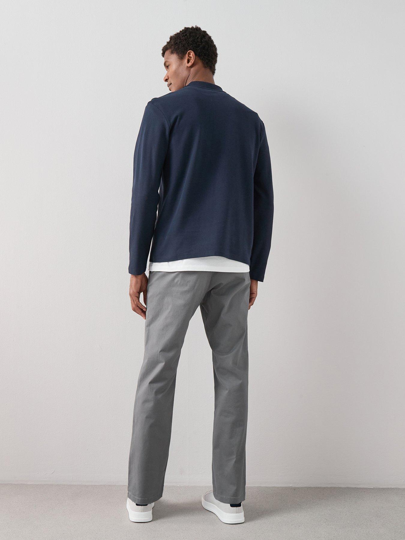 Image 4 of 7 of The Very Collection Loose Fit Chino Trouser - Charcoal
