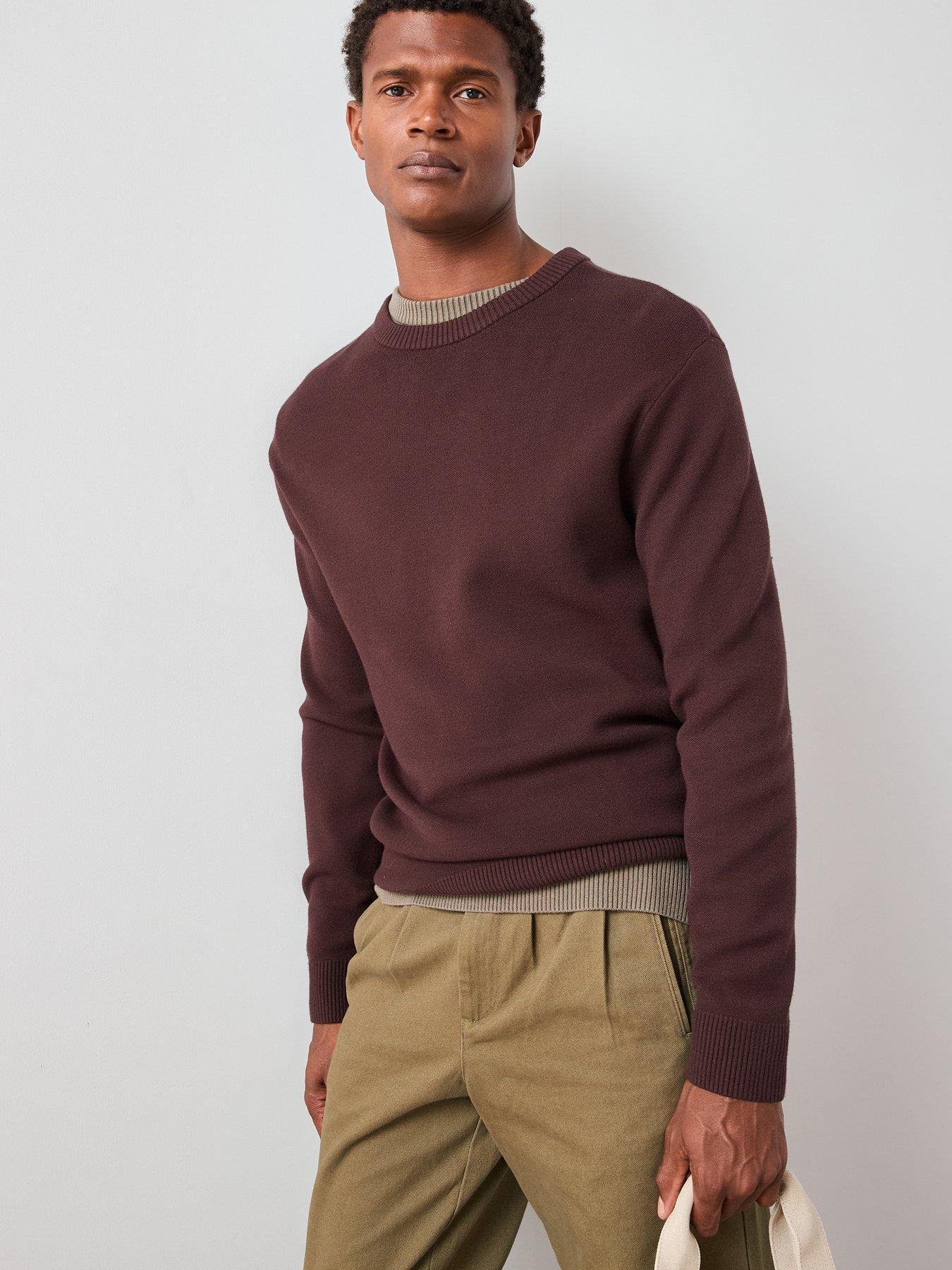 the-very-collection-midweight-knitted-crew-neck-jumper-brown