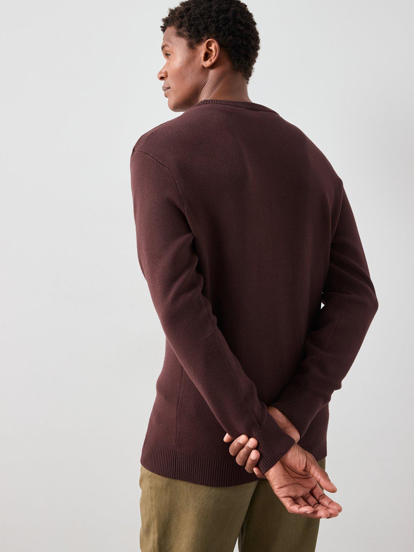 the-very-collection-midweight-knitted-crew-neck-jumper-brownstillFront