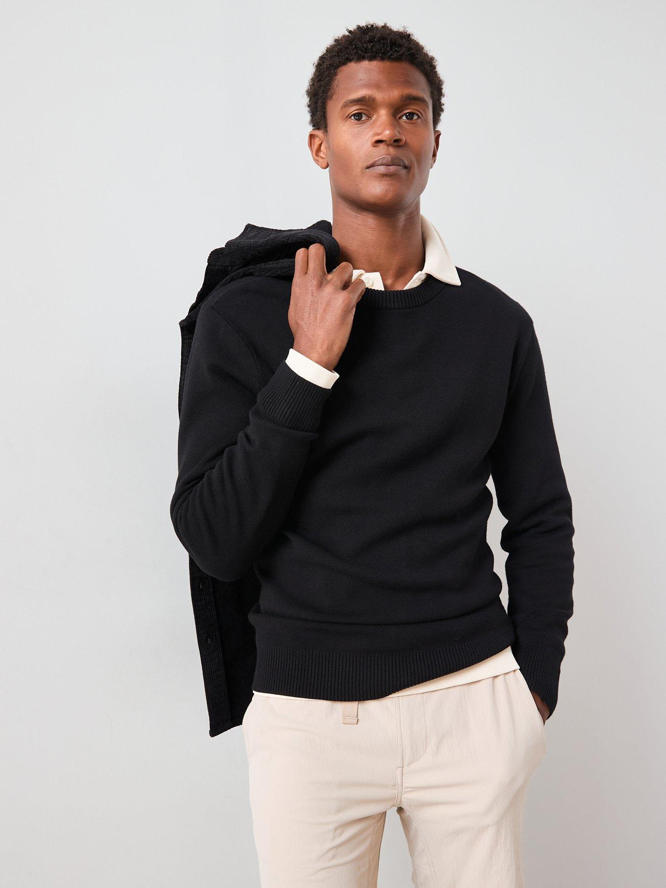 the-very-collection-midweight-knitted-crew-neck-jumper-black