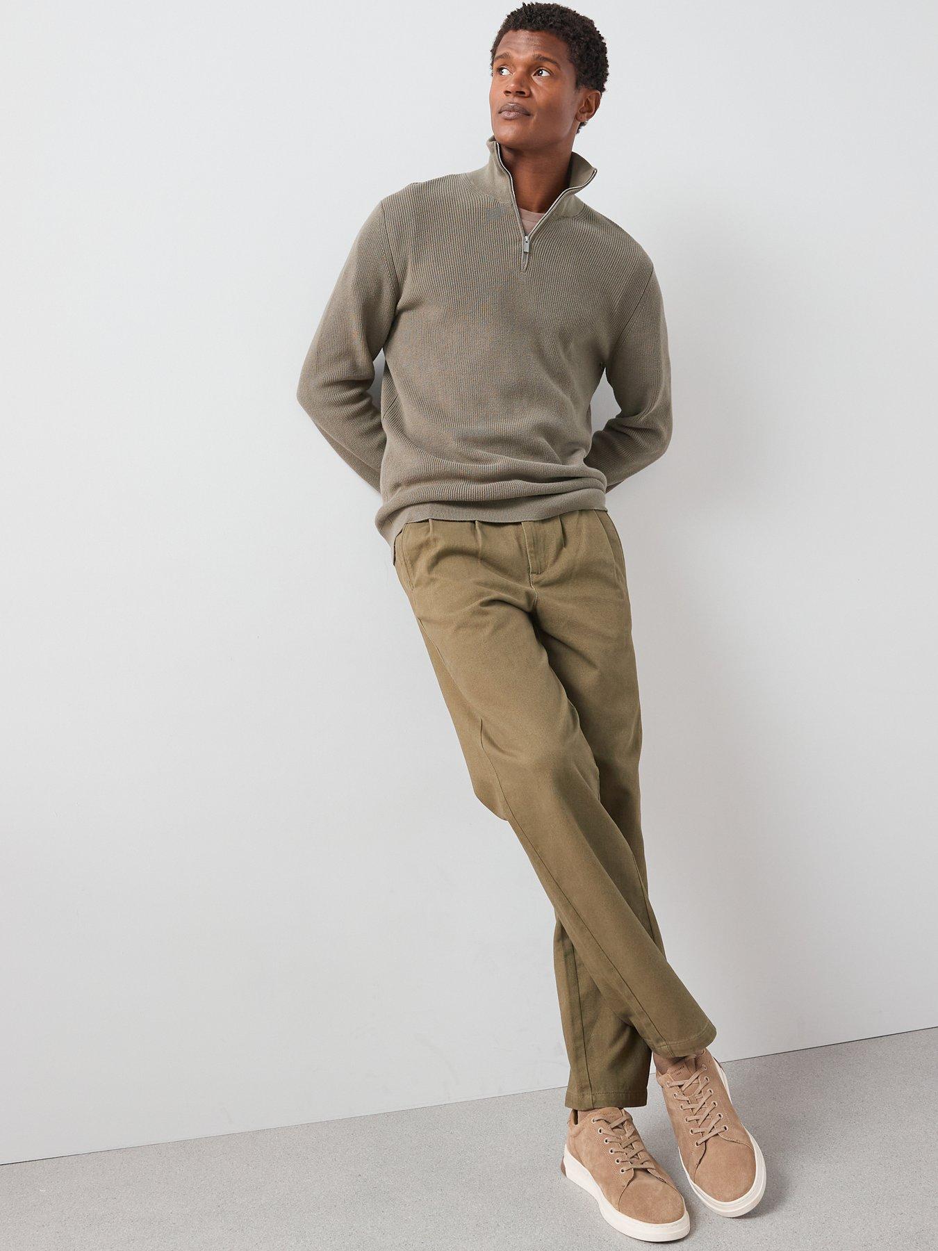 the-very-collection-double-pleat-trousers-khakiback