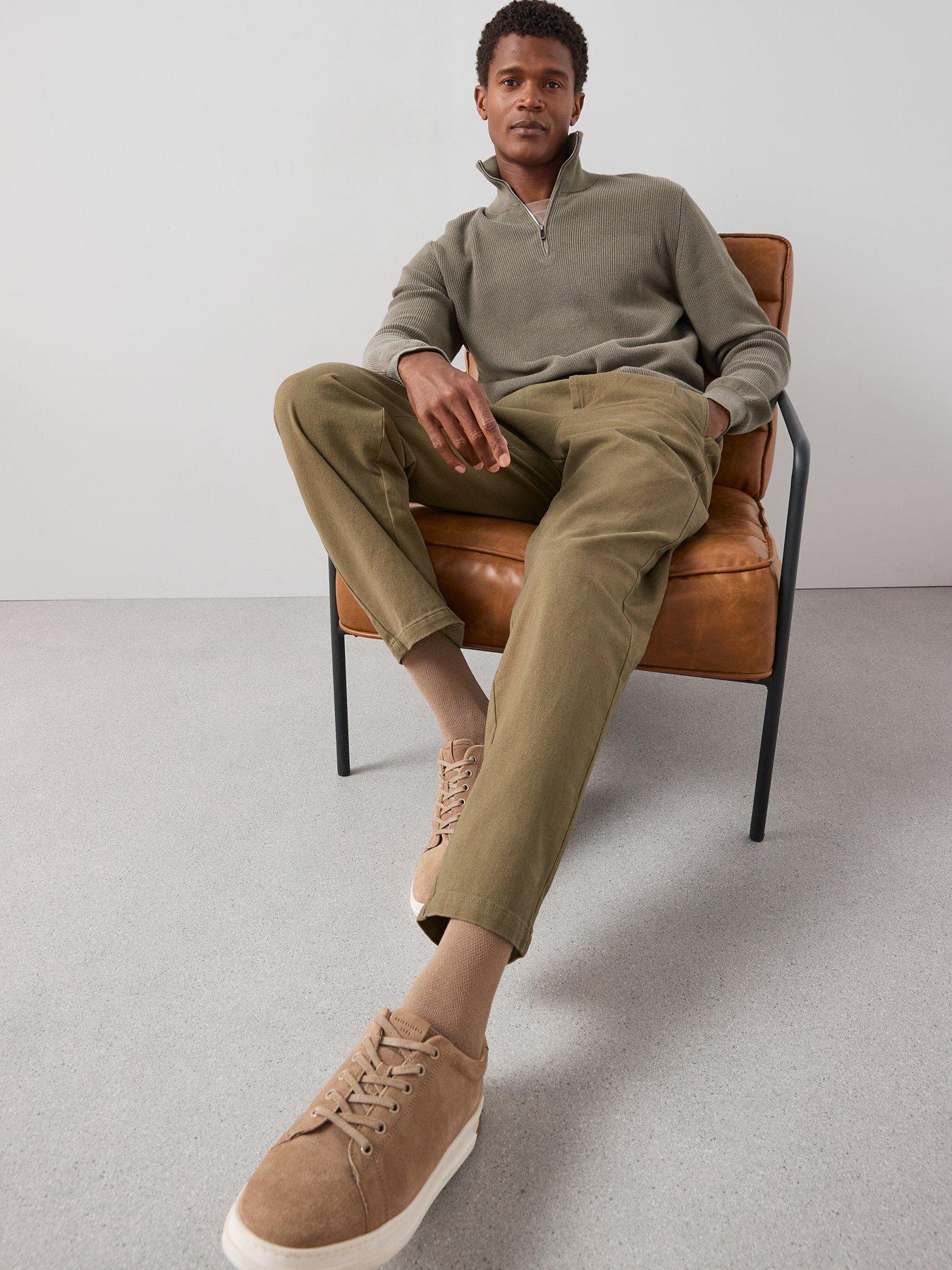 the-very-collection-double-pleat-trousers-khakioutfit