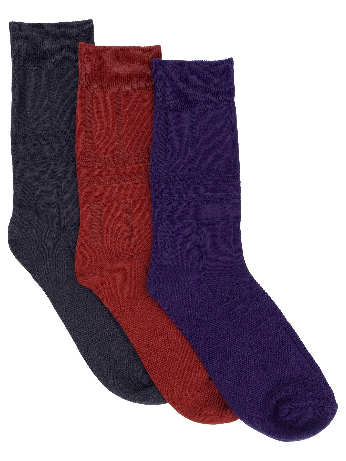 very-man-3-pack-assorted-textured-supersoft-socks-navyburgundy