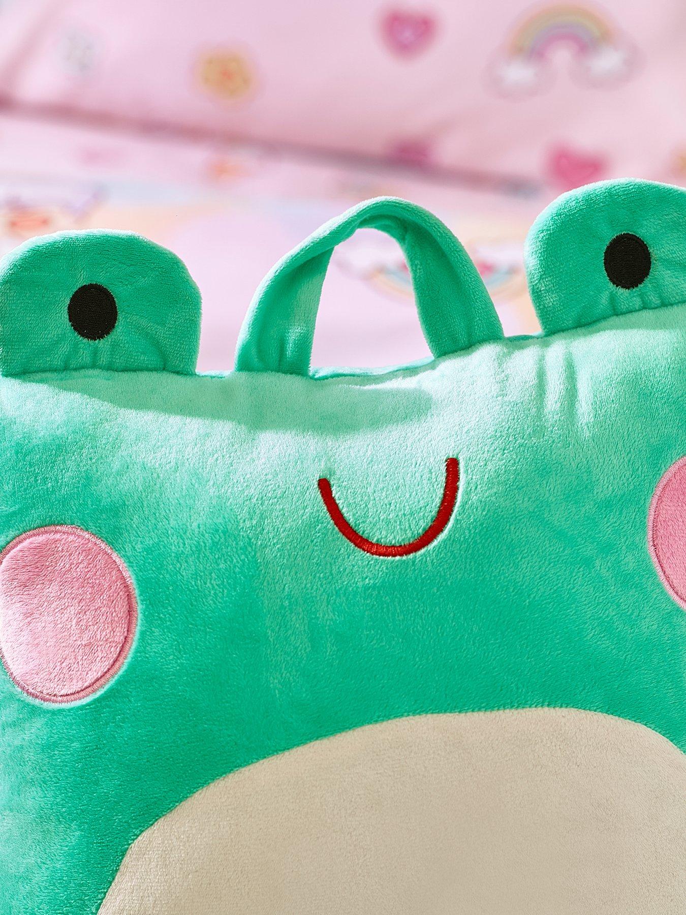 catherine-lansfield-fran-the-frog-cuddle-filled-cushionoutfit