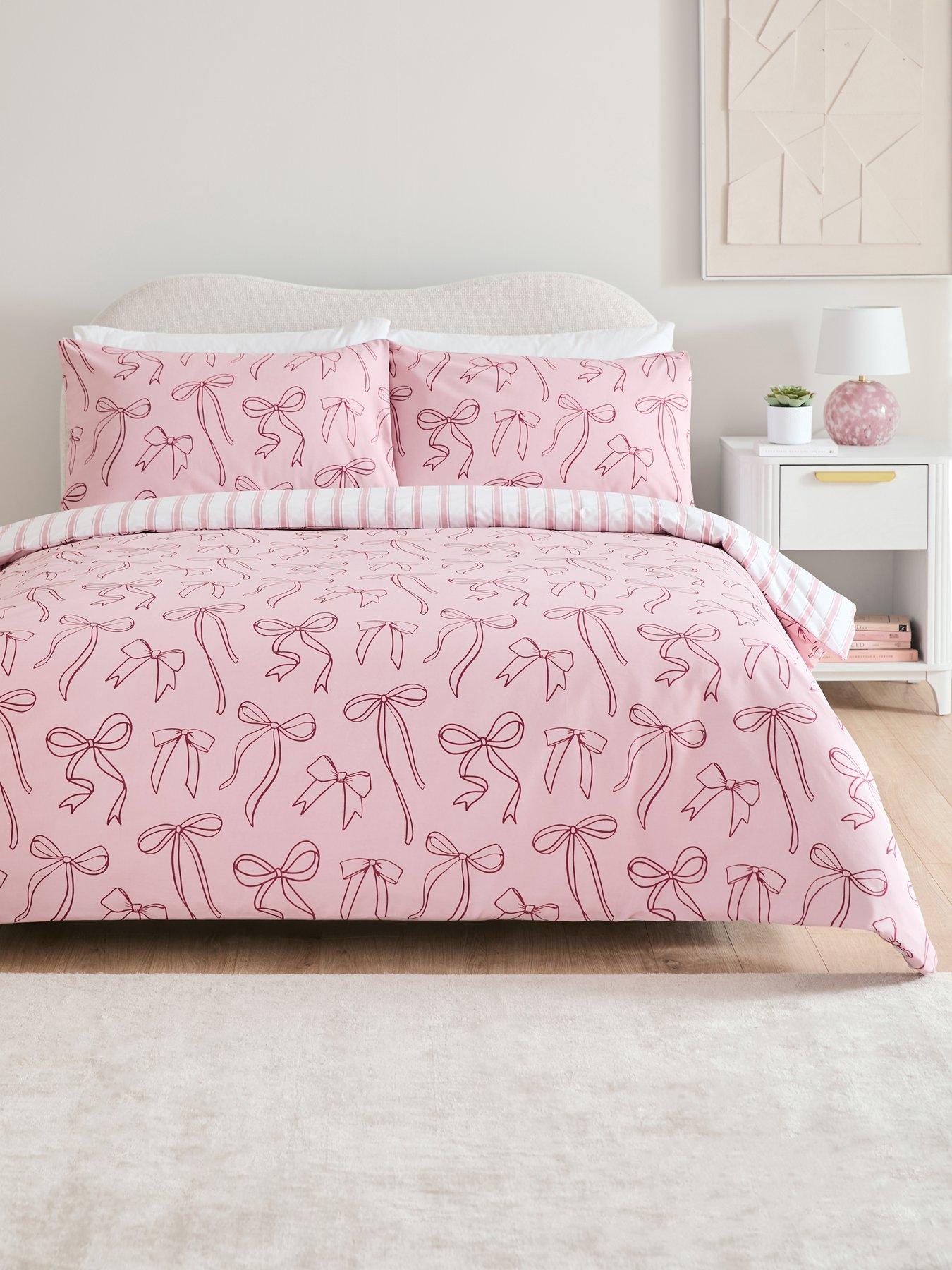 Image 1 of 4 of The Very Collection Bow Print Duvet Cover Set