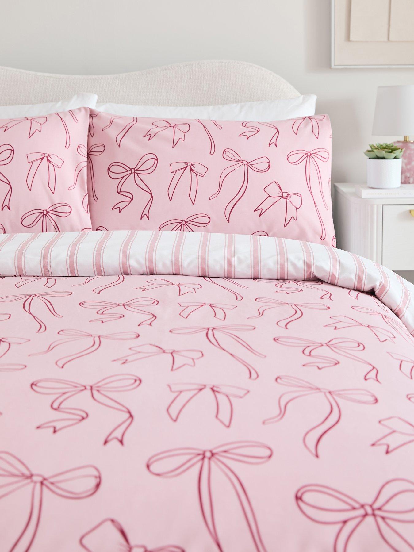 Image 3 of 4 of The Very Collection Bow Print Duvet Cover Set