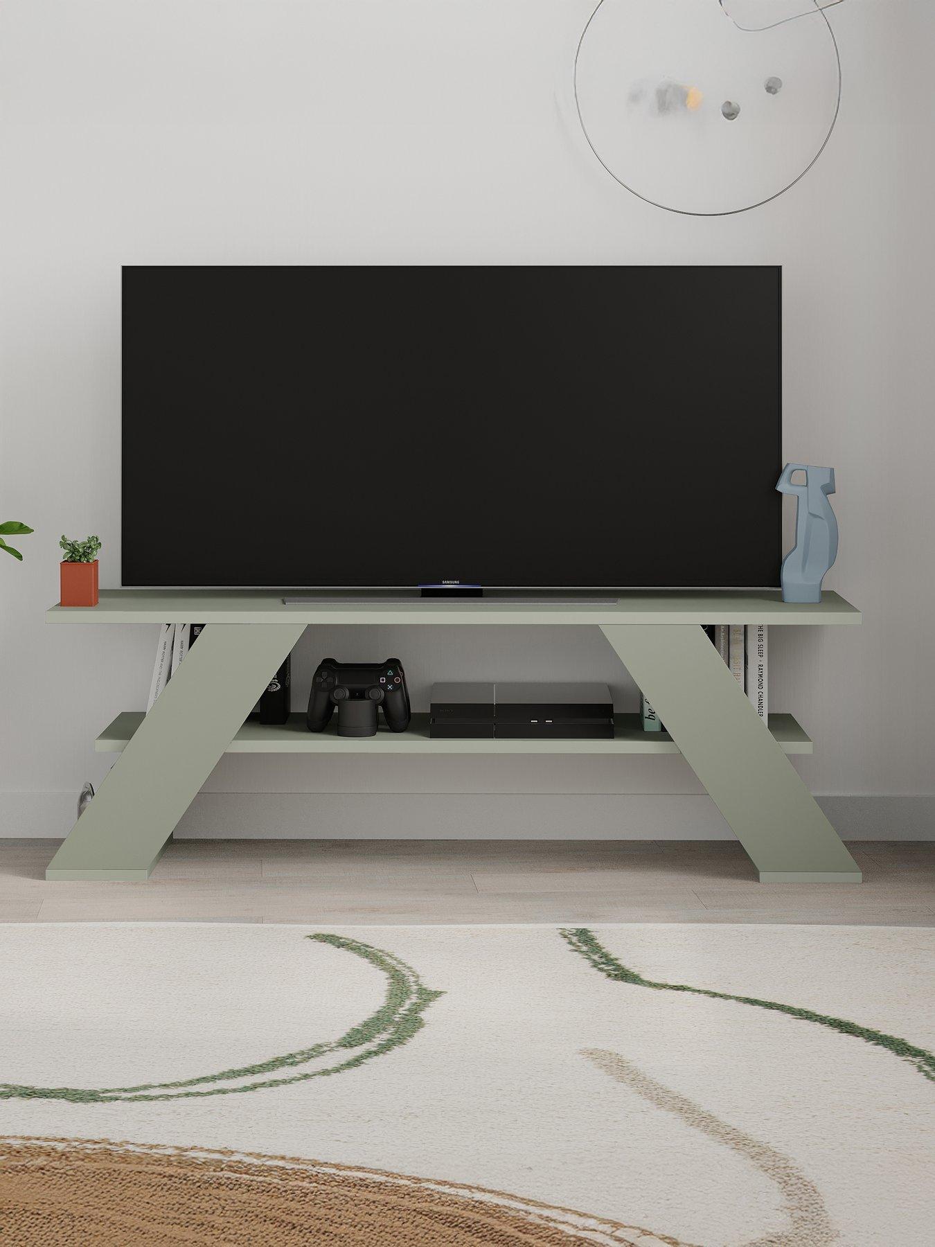 Decortie Farfalla Tv Stand - Ash Green