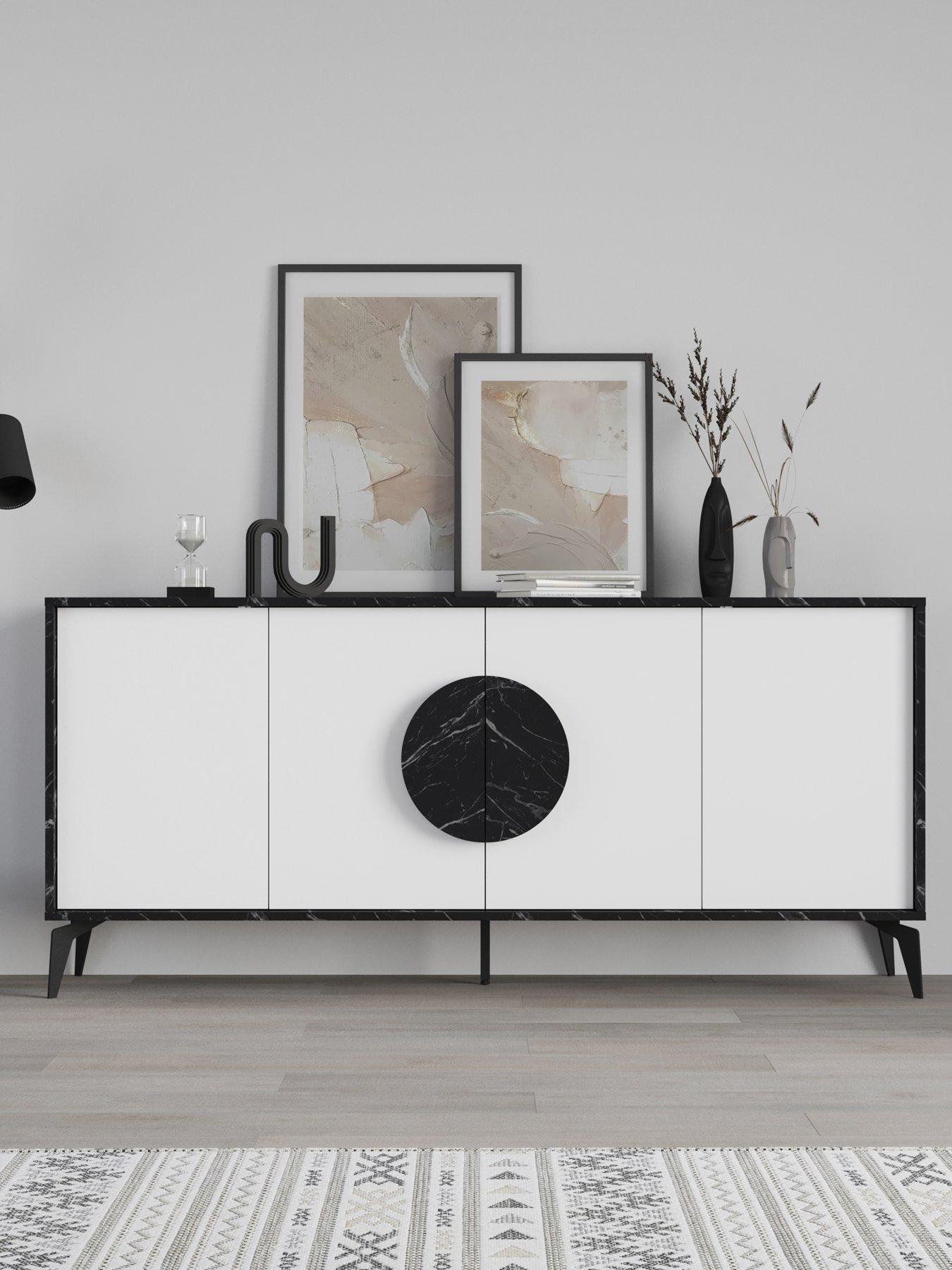 undefined Gora Large Sideboard - Black/white