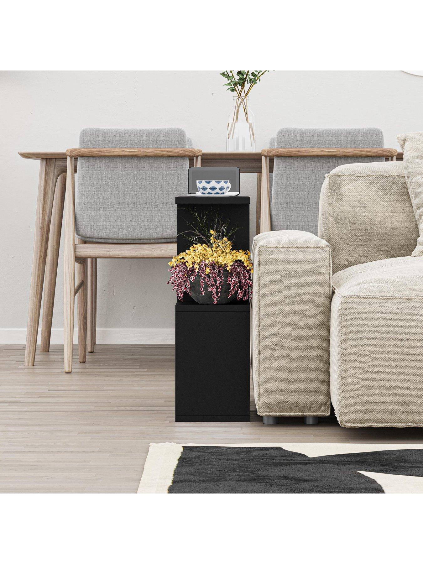 Image 4 of 7 of Decortie Homemania Sofa Side Table - Black