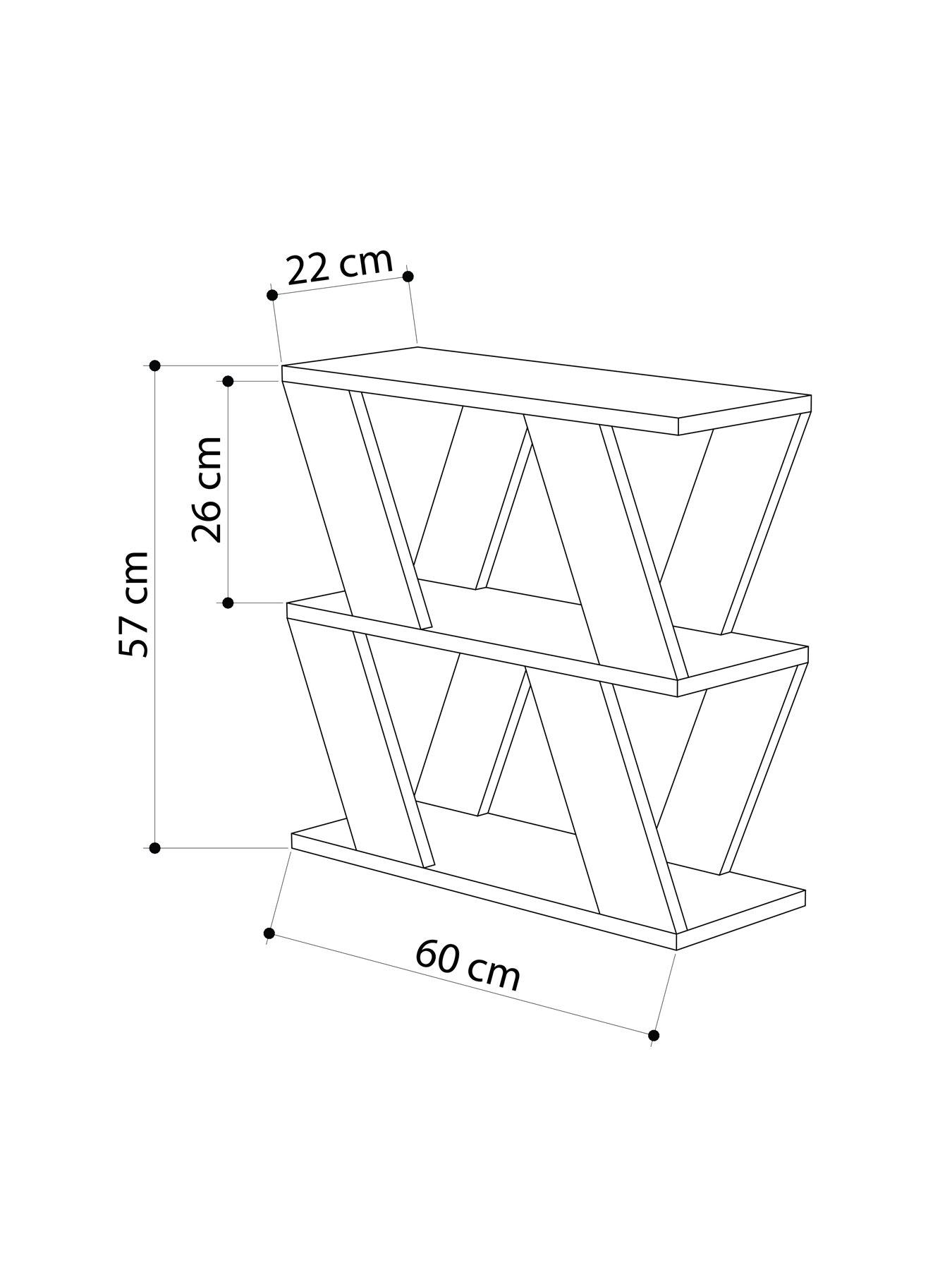 Image 6 of 7 of Decortie Lazena Sofa Side Table - White
