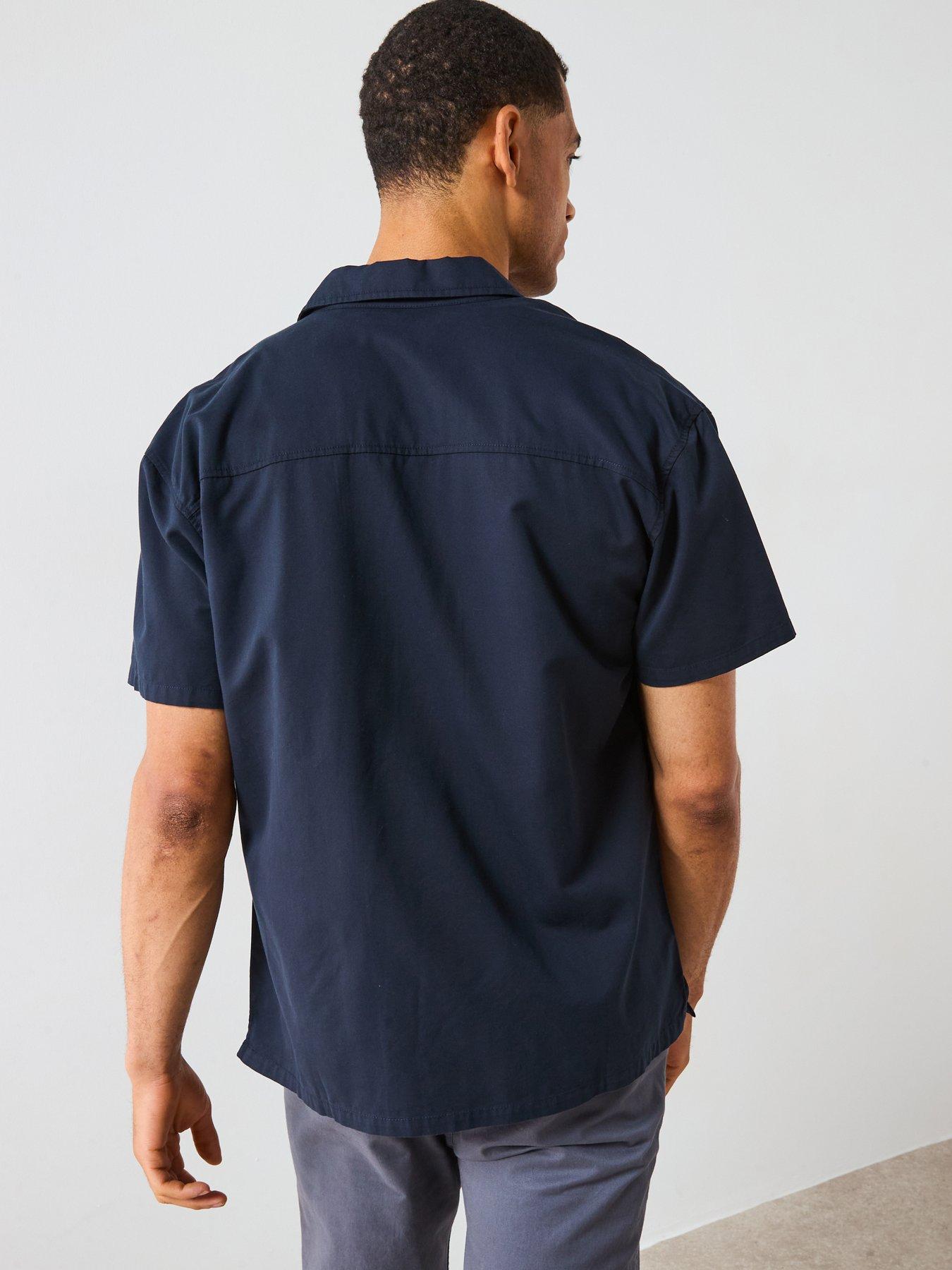 Image 2 of 6 of Very Man Lyocell Blend Shirt - Navy