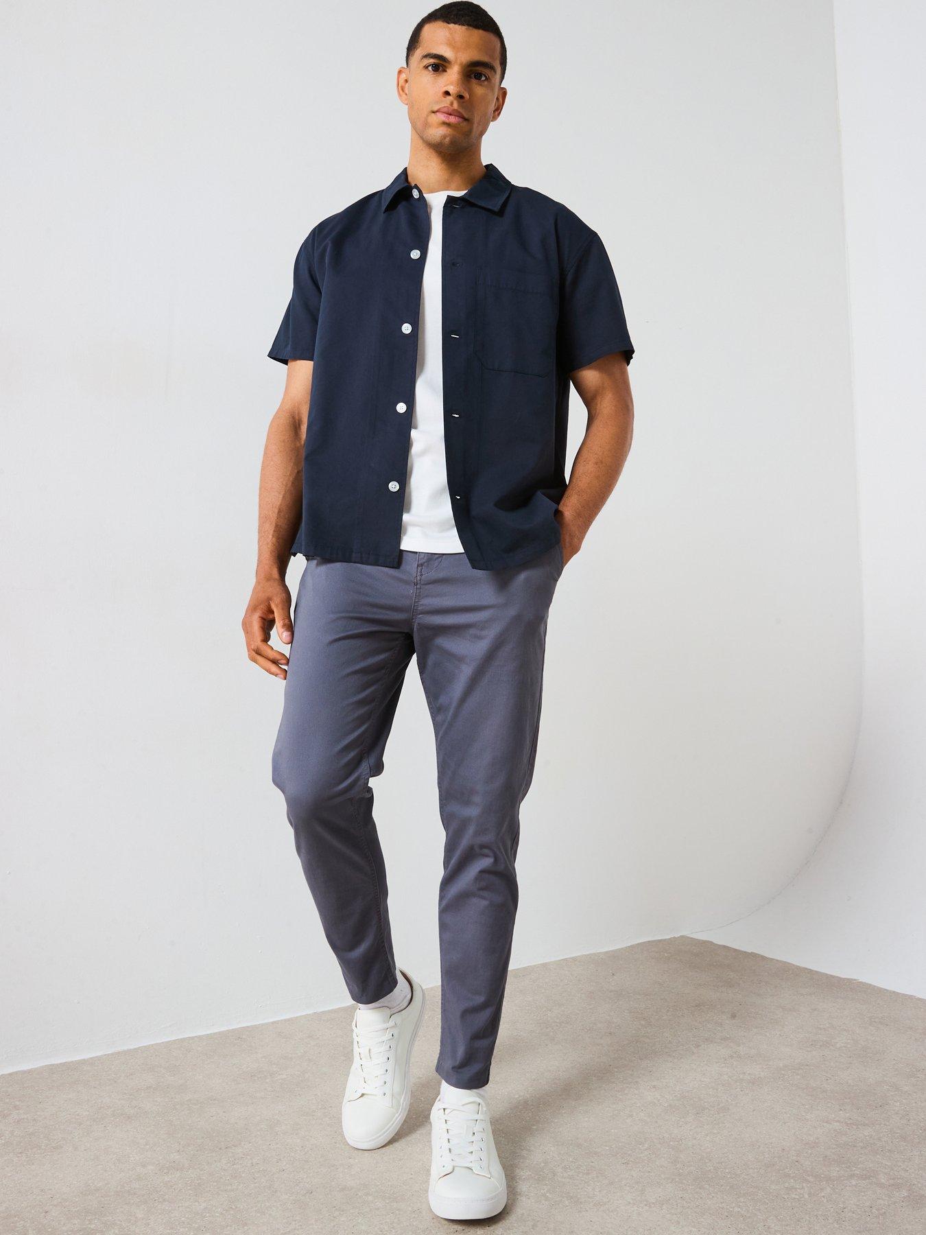 Image 3 of 6 of Very Man Lyocell Blend Shirt - Navy