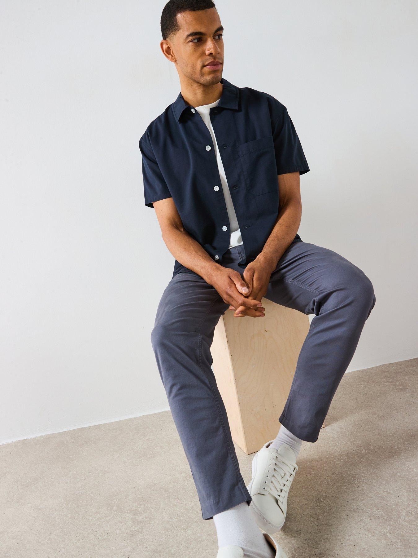 Image 5 of 6 of Very Man Lyocell Blend Shirt - Navy