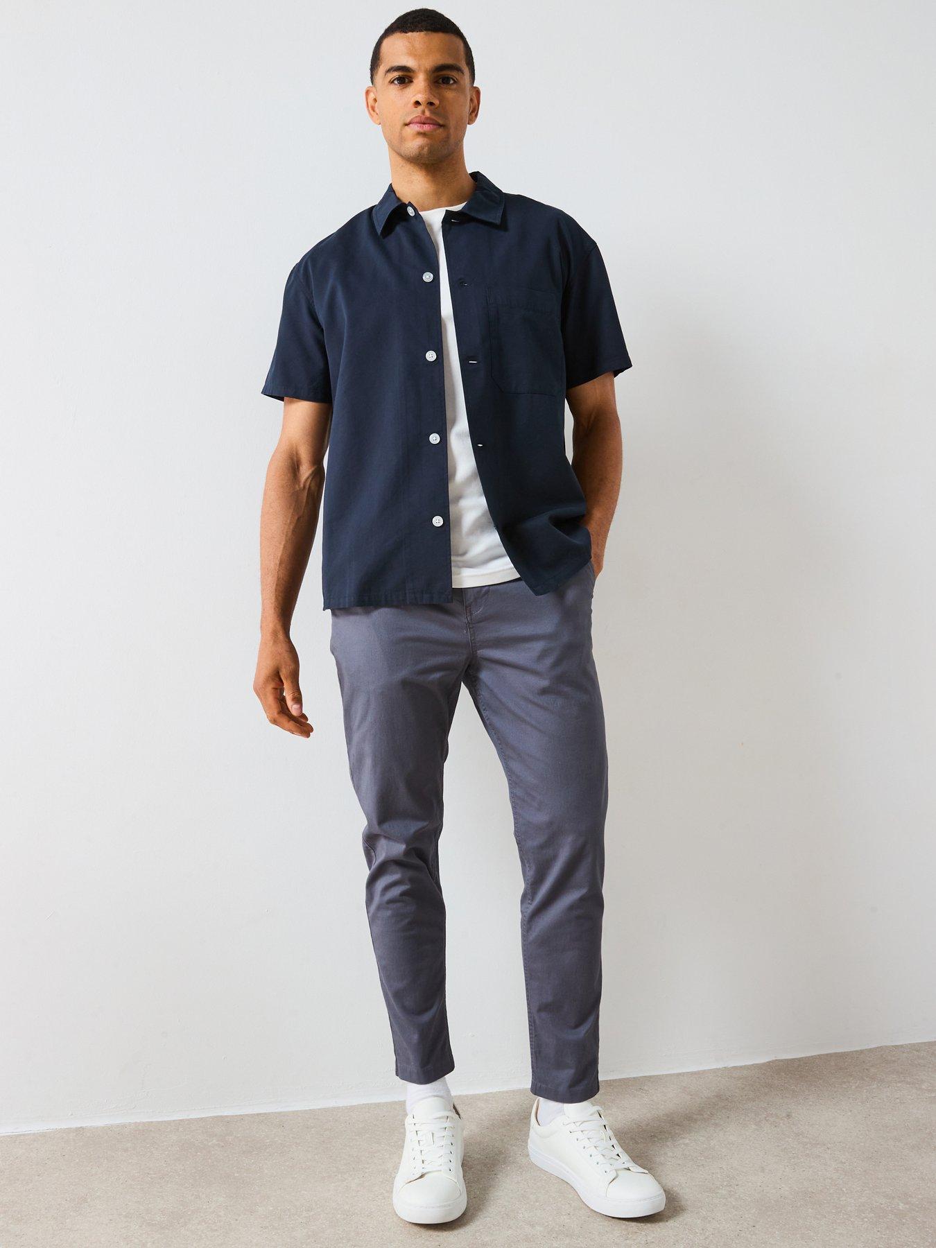 Image 6 of 6 of Very Man Lyocell Blend Shirt - Navy