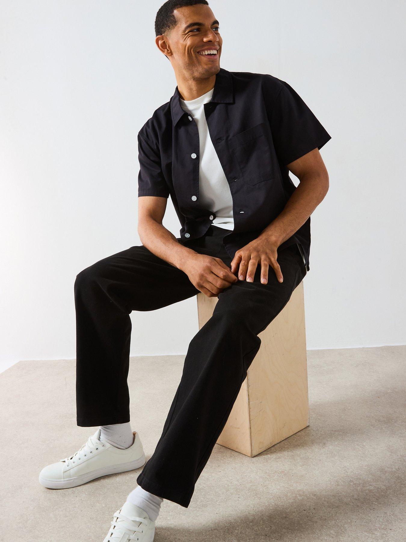 very-man-lyocell-blend-shirt-blackoutfit