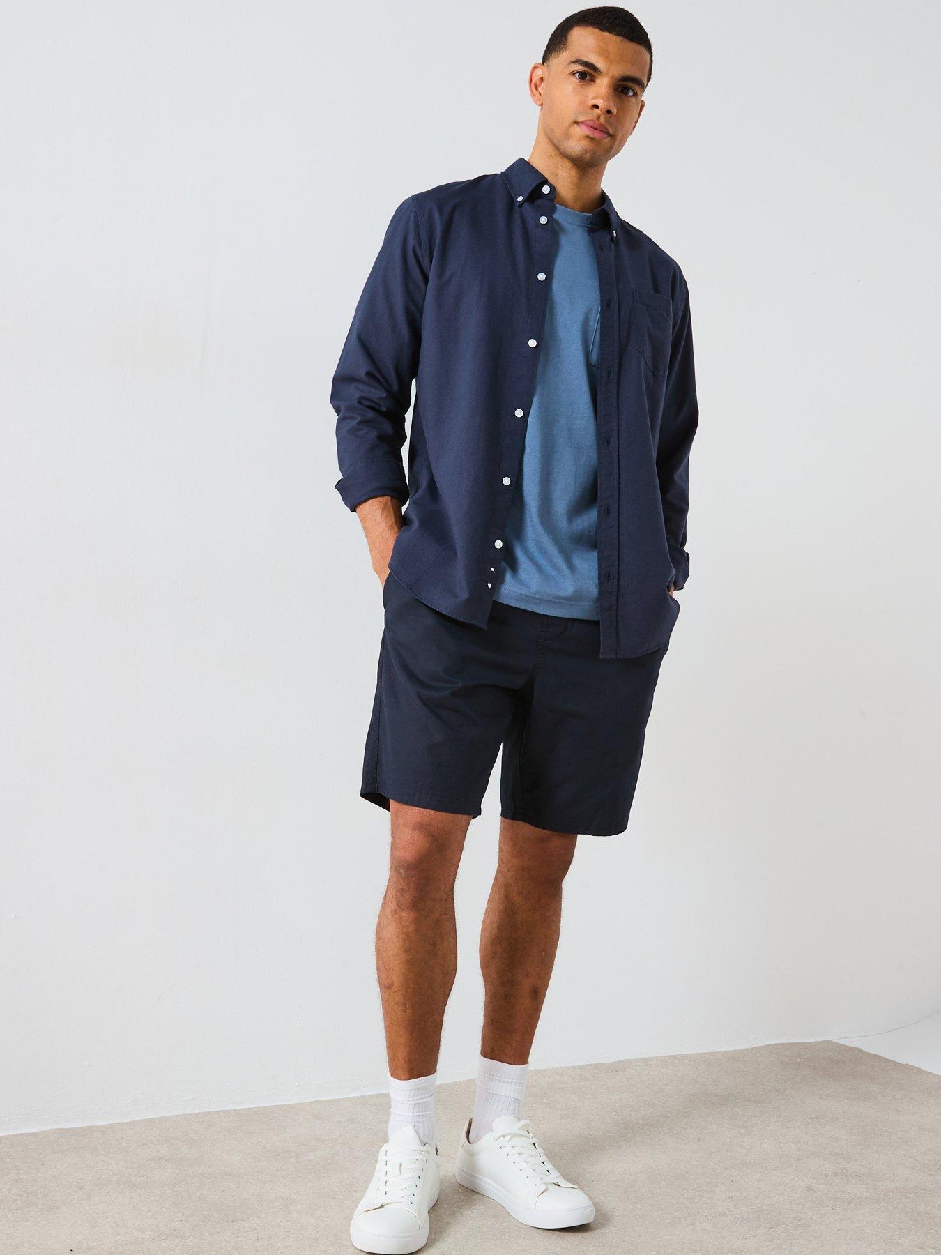 very-man-lyocell-blend-shorts-navyback