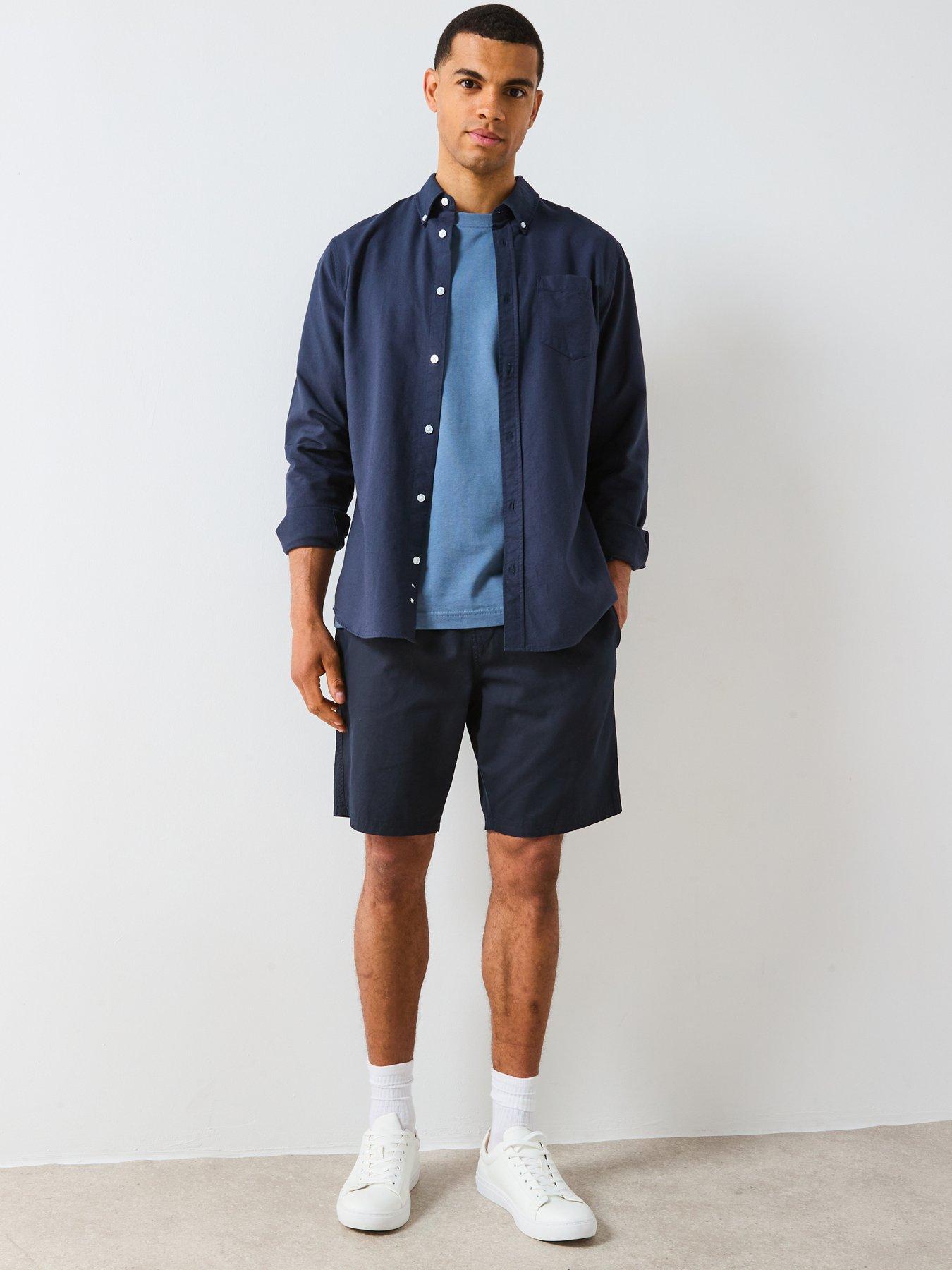 very-man-lyocell-blend-shorts-navydetail