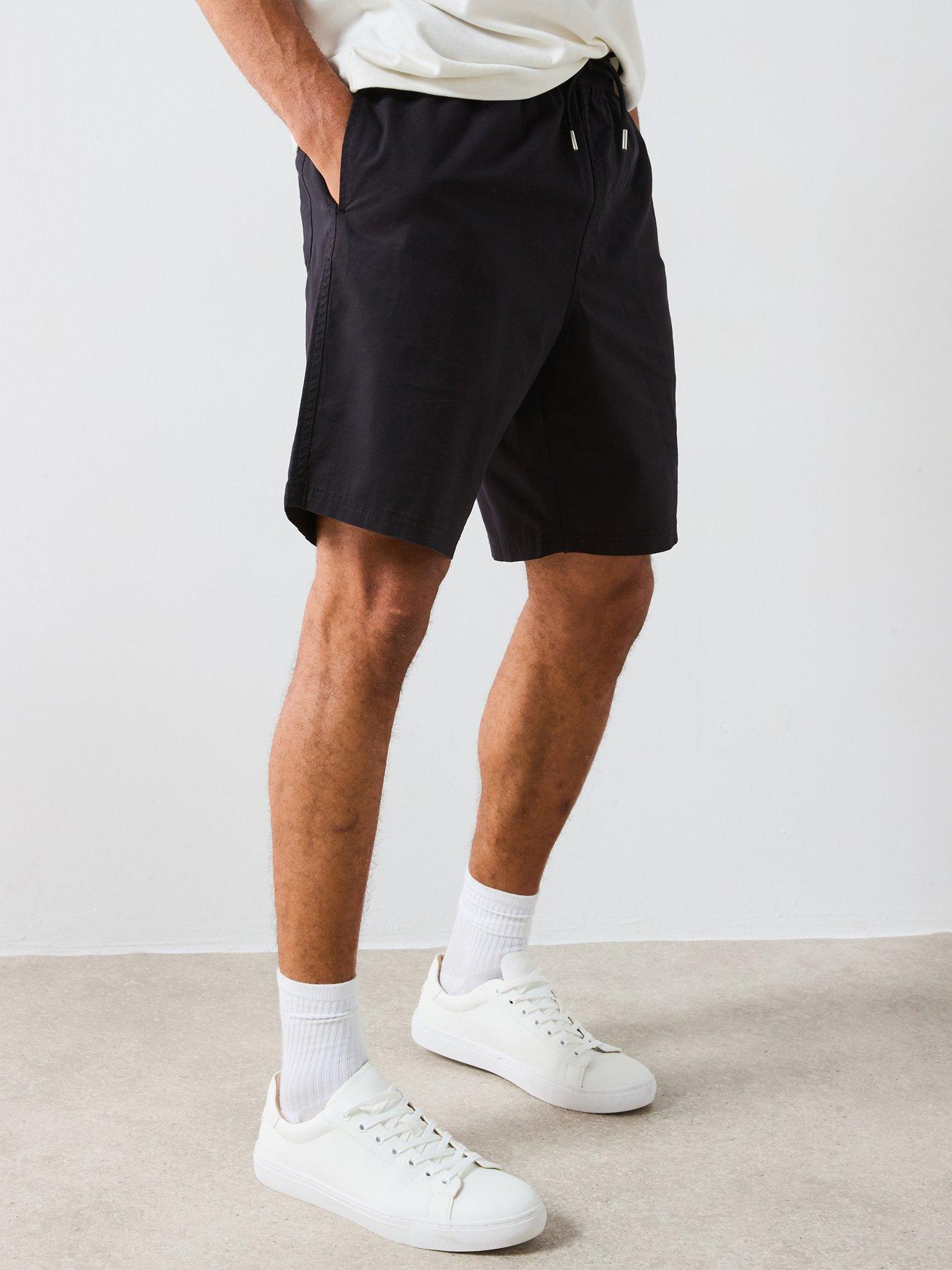 Image 1 of 6 of Very Man Lyocell Blend Shorts - Black