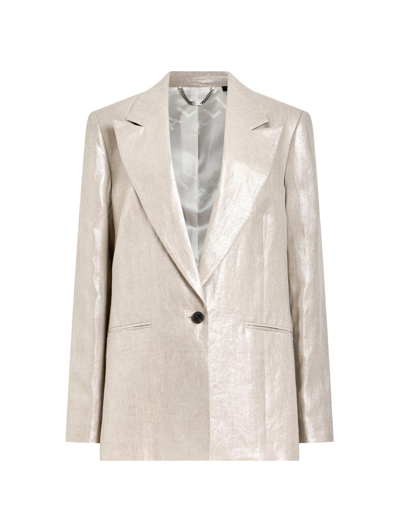 Image 6 of 6 of AllSaints Averie Blazer - Grey