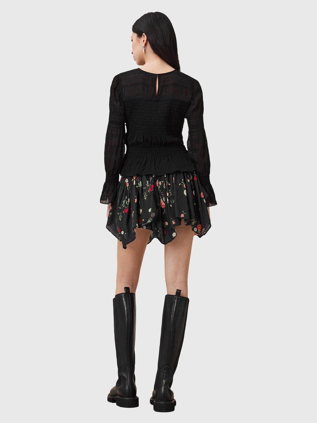 Image 2 of 5 of AllSaints Delilah Skirt - Black
